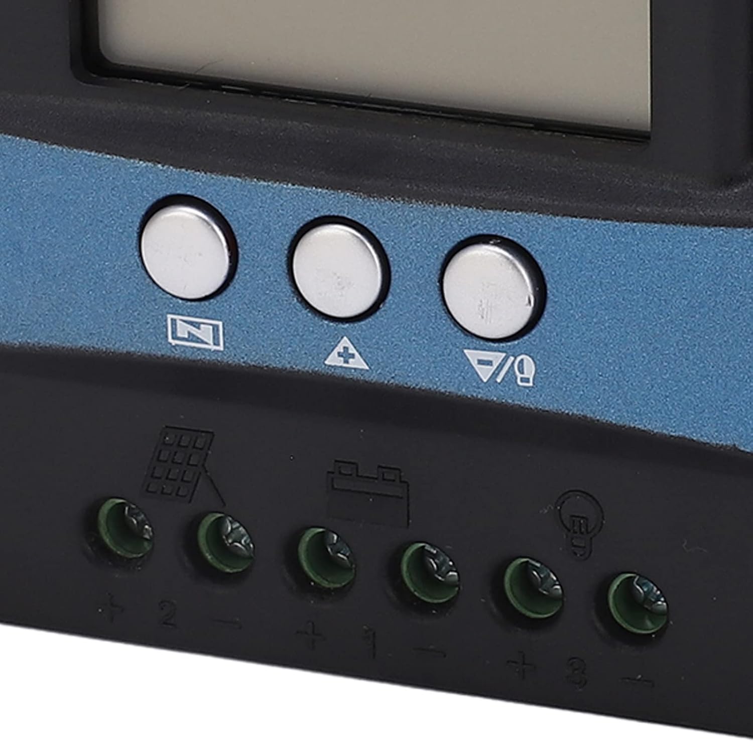 Controlador solar, controlador solar MPPT carga 12 V 24 V identificación inteligente pantalla LCD panel solar, controladores de energía (40 A)