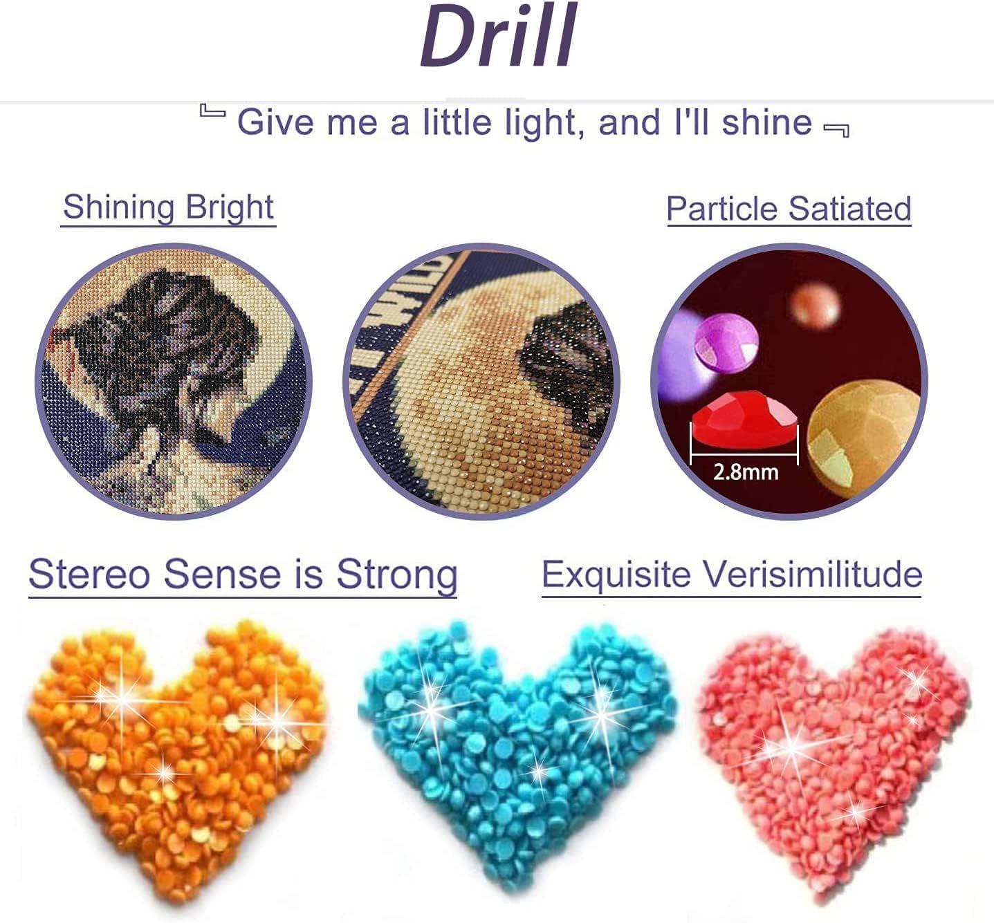 KICHANG Juego de 4 piezas de pintura de diamantes de girasol, kits de pintura de diamante 5D para adultos, kits de pintura de diamantes de bricolaje