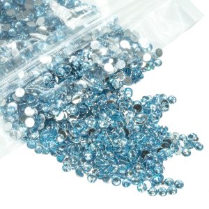 5000 diamantes de imitación de resina azul claro de 0.157 pulgadas para manualidades, diamantes de imitación de parte trasera plana azul cielo SS16 5000 diamantes de imitación de resina azul claro de 0.157 pulgadas para manualidades, diamantes de imitación de parte trasera plana azul cielo SS16