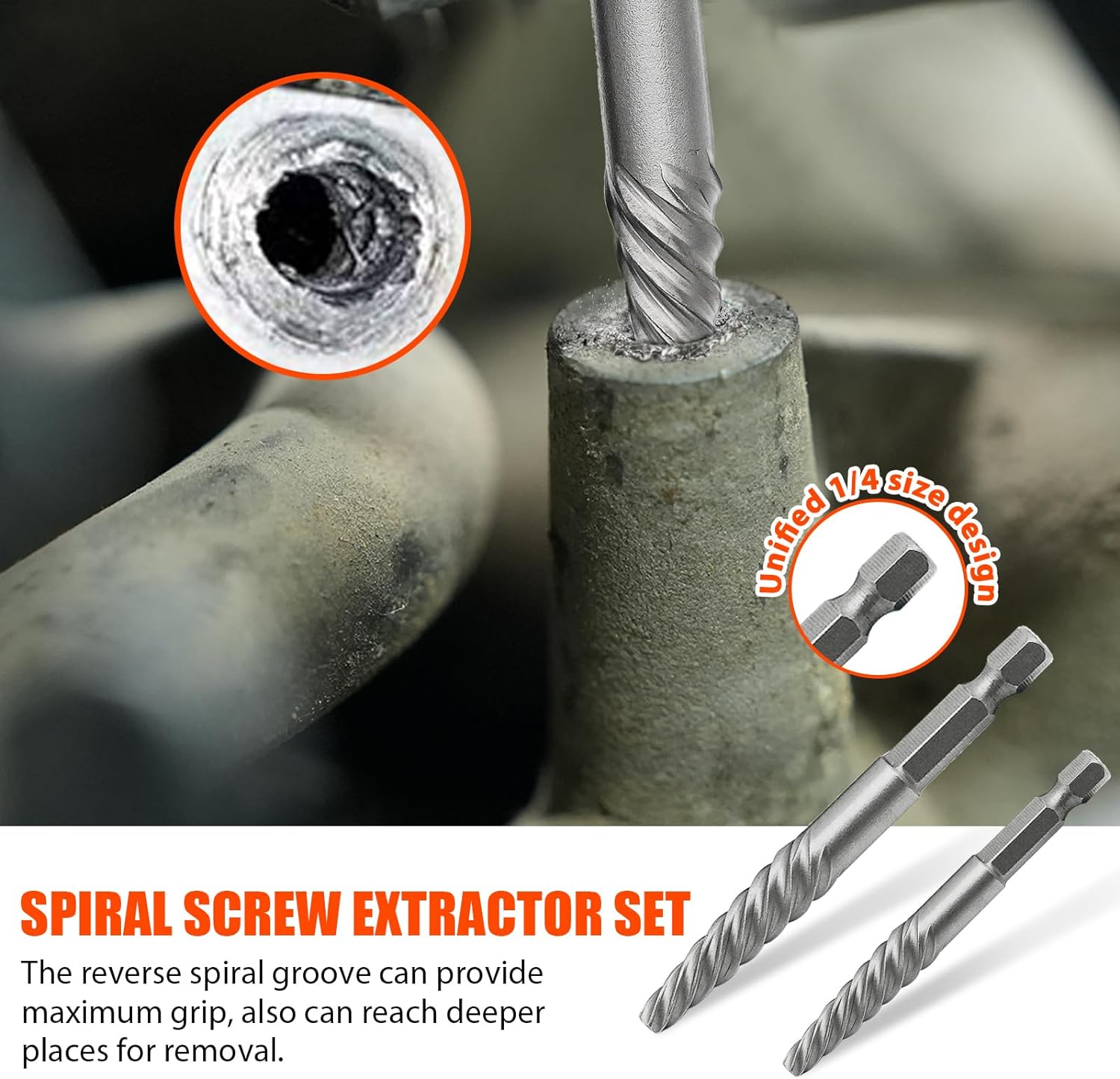 Juego de 11 extractores de tornillos, broca izquierda y extractor de pernos, fácil de quitar, tornillos y tuercas dañados, juego de extractor de