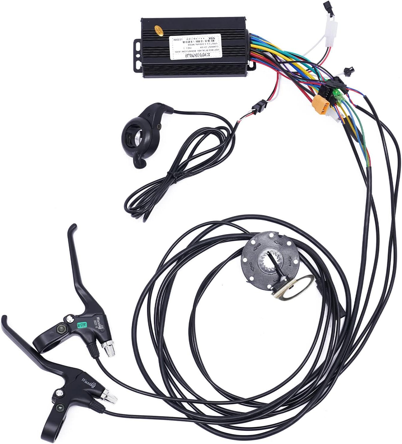 Kit de conversión de bicicleta eléctrica de 24 pulgadas, rueda delantera y trasera, kit de conversión de motor de bicicleta eléctrica de 36 V 500 W,