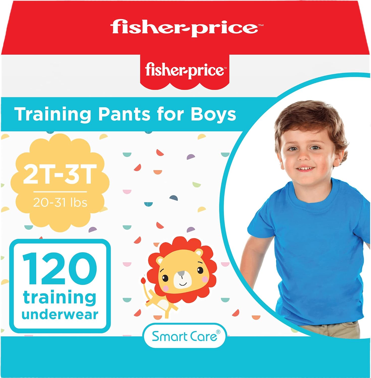 Smart Care Fisher-Price Pantalones de entrenamiento, 2T-3T (niño), 120 unidades