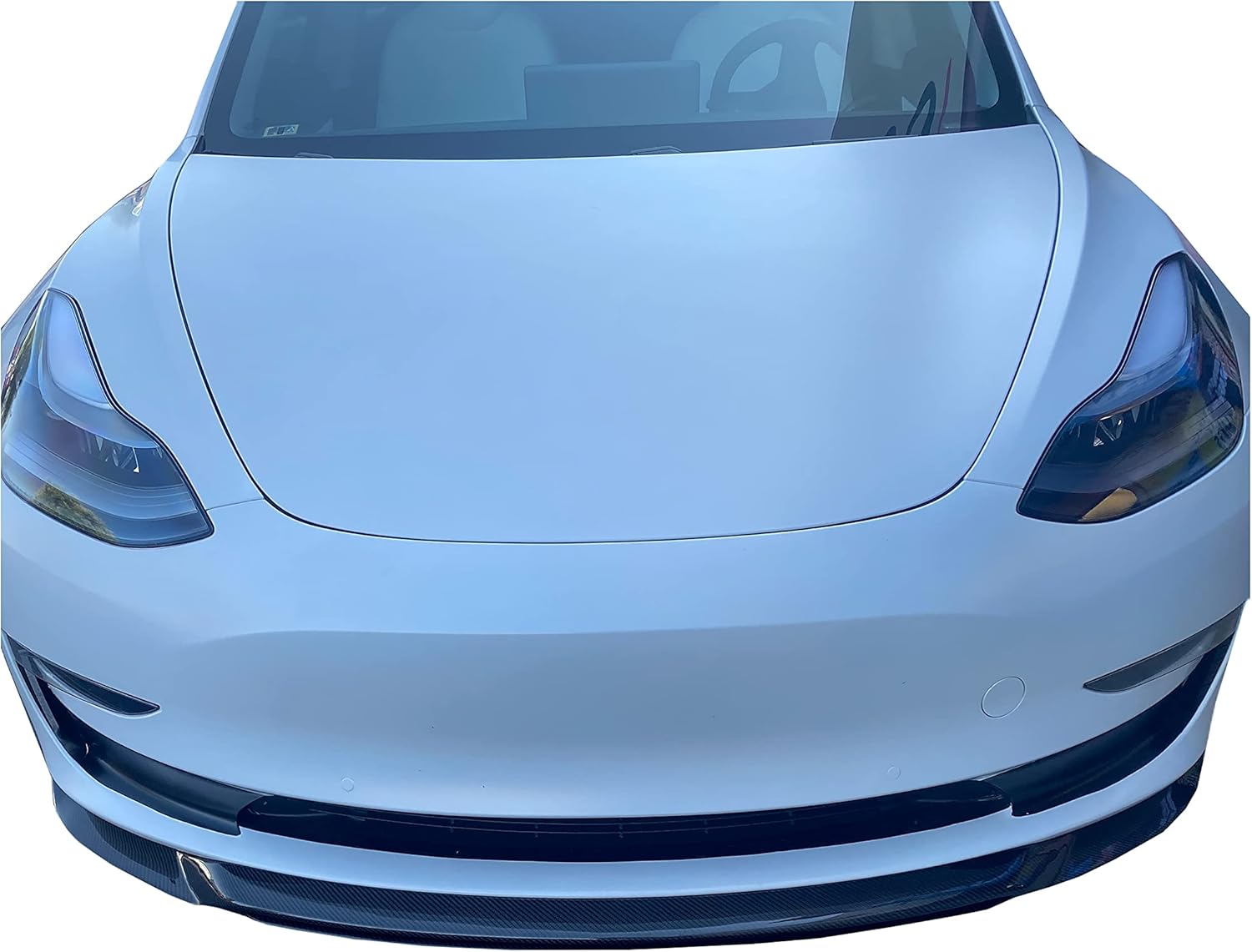 Tesla Model 3  Kit de labio de parachoques delantero de fibra de carbono 100% real para Tesla Model 3 2017 2018 2019 2020 2021