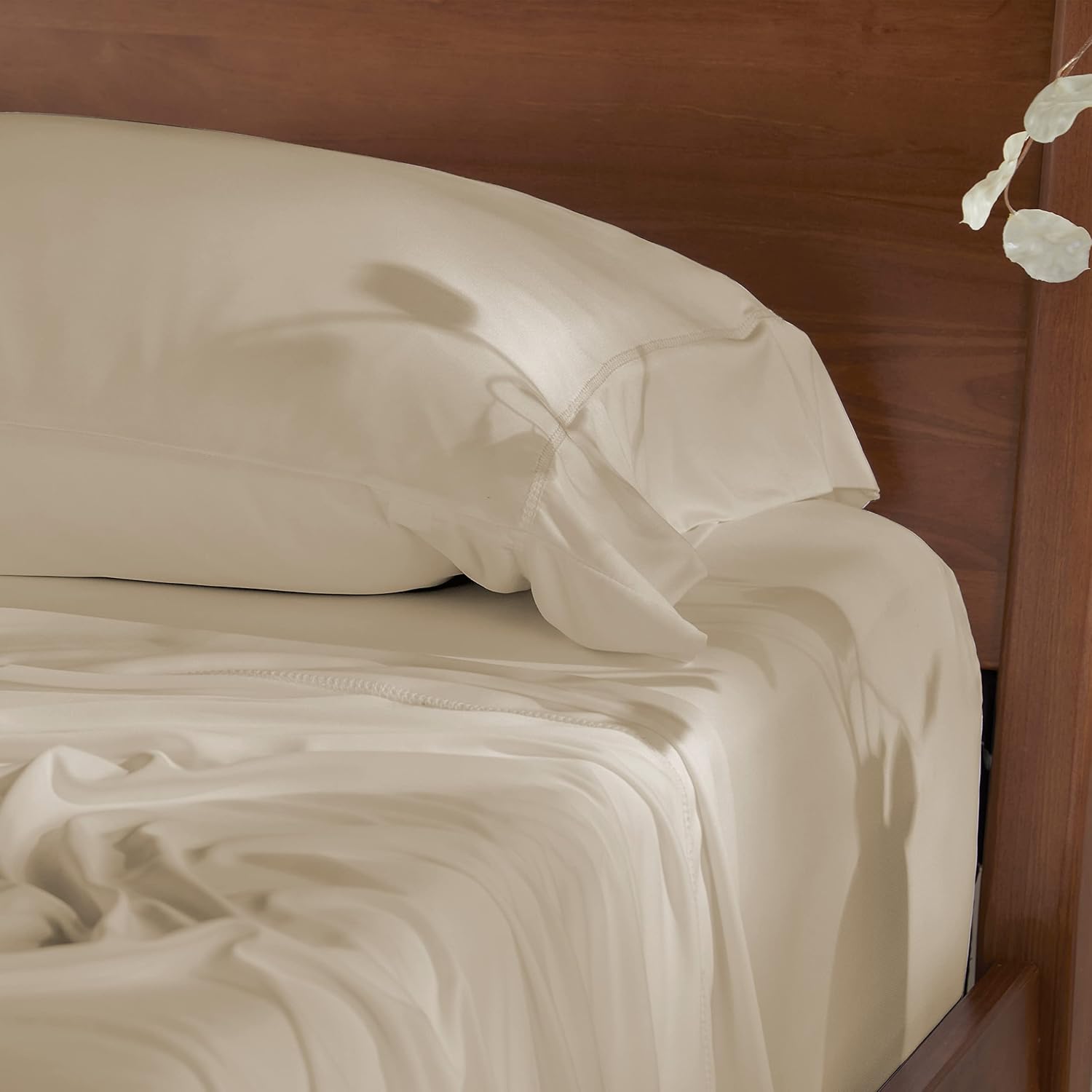 Bedgear Juego de sábanas Dri-Tec Performance – Split KingXL – Juego de cama champán – Absorbe la humedad por tecnología Dri-Tec – Juegos de sábanas