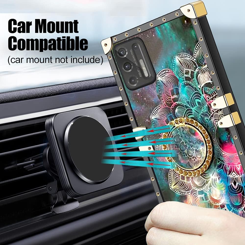 nancheng Funda cuadrada para teléfono Motorola Moto G Stylus 2021 4G Flor