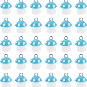 PATIKIL Dije de hongo, 30 piezas de mini dije de hongo, resina a granel, hermoso diseñador lindo para hacer joyas, pulseras, aretes, collares, PATIKIL Dije de hongo, 30 piezas de mini dije de hongo, resina a granel, hermoso diseñador lindo para hacer joyas, pulseras, aretes, collares,