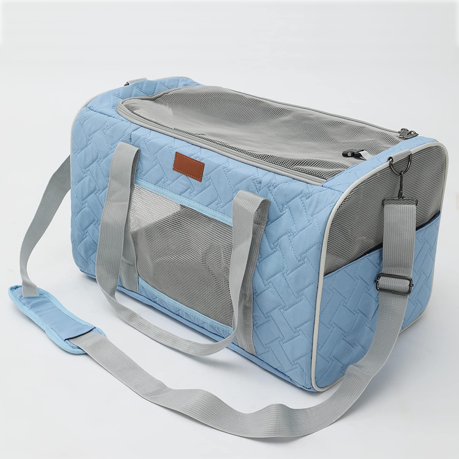 HSC – Transportador de mascotas para gatos, bolsa acolchada de cara suave para mascotas, funda de equipaje temporal, para viajes, al aire libre, ir
