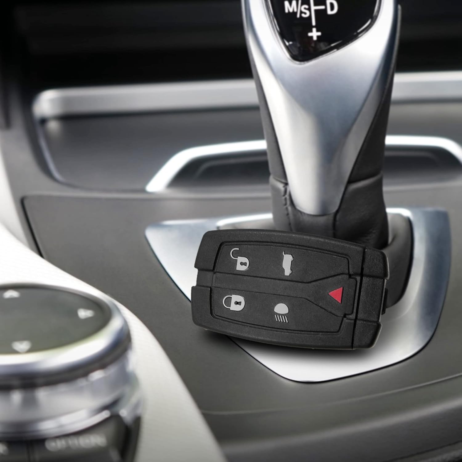 X AUTOHAUX 2 piezas de 5 botones sin cortar, llave de entrada sin llave, control remoto, carcasa para Land para Rover Freelander Discovery 2