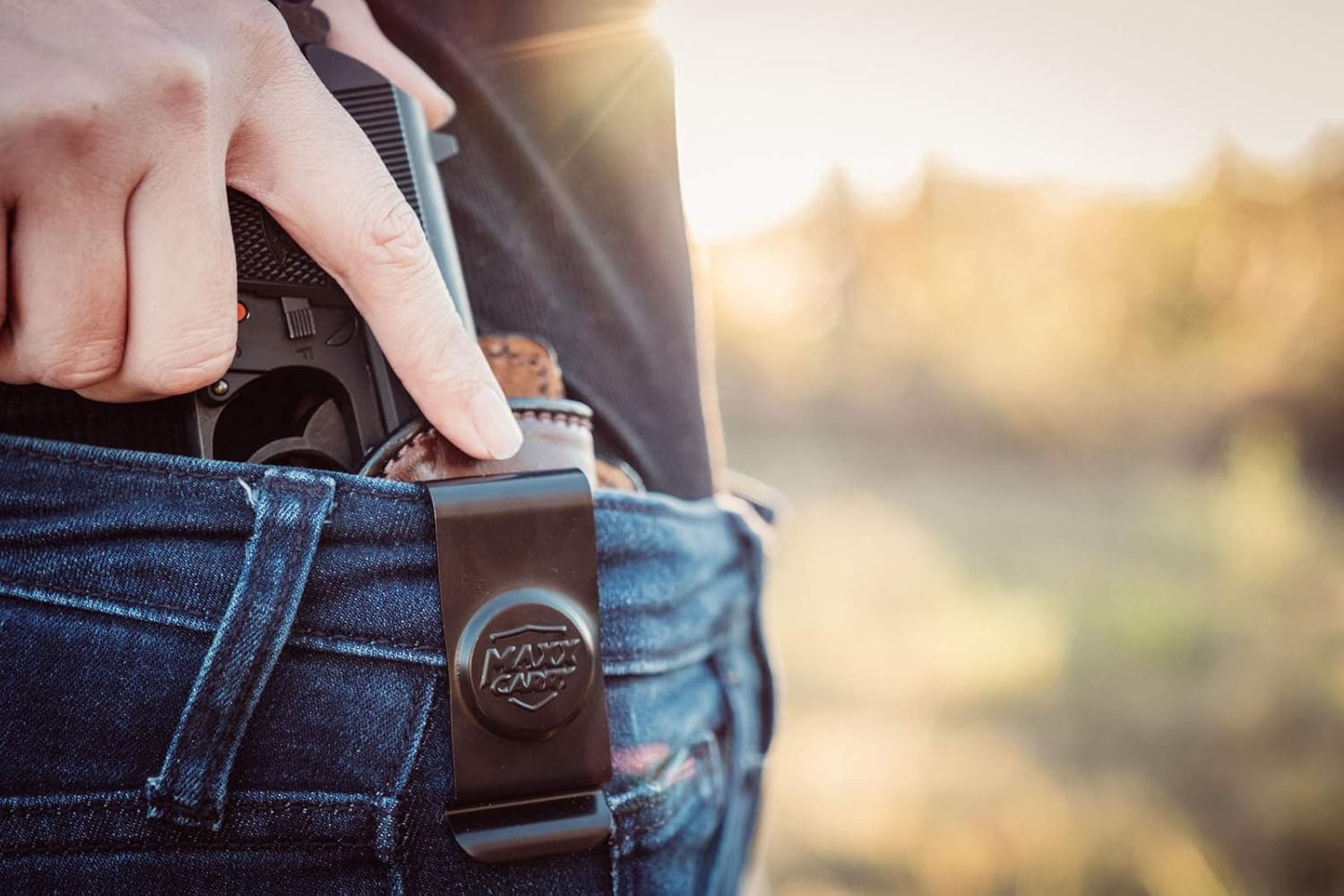 Maxx Carry Funda de cuero IWB Taurus G2c de 0.354 in o 40S y W, PT111 G2  Compatible con Glock 26, 27  Walther PPQ SC, P22  Sig Sauer P320 Micro