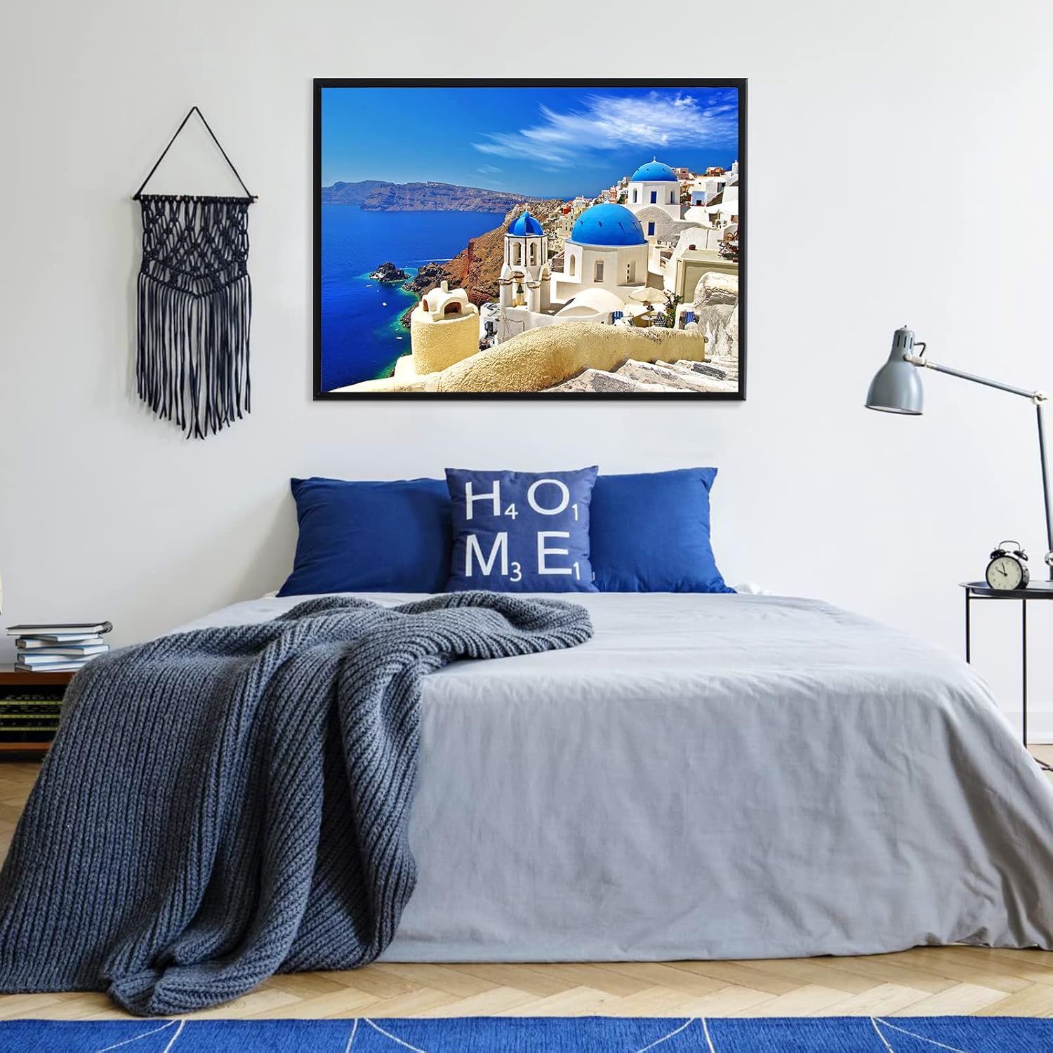 Rompecabezas de 1000 piezas para adultos, rompecabezas de ensueño del mar Egeo, rompecabezas de paisaje de Grecia, Santorini, rompecabezas de escena