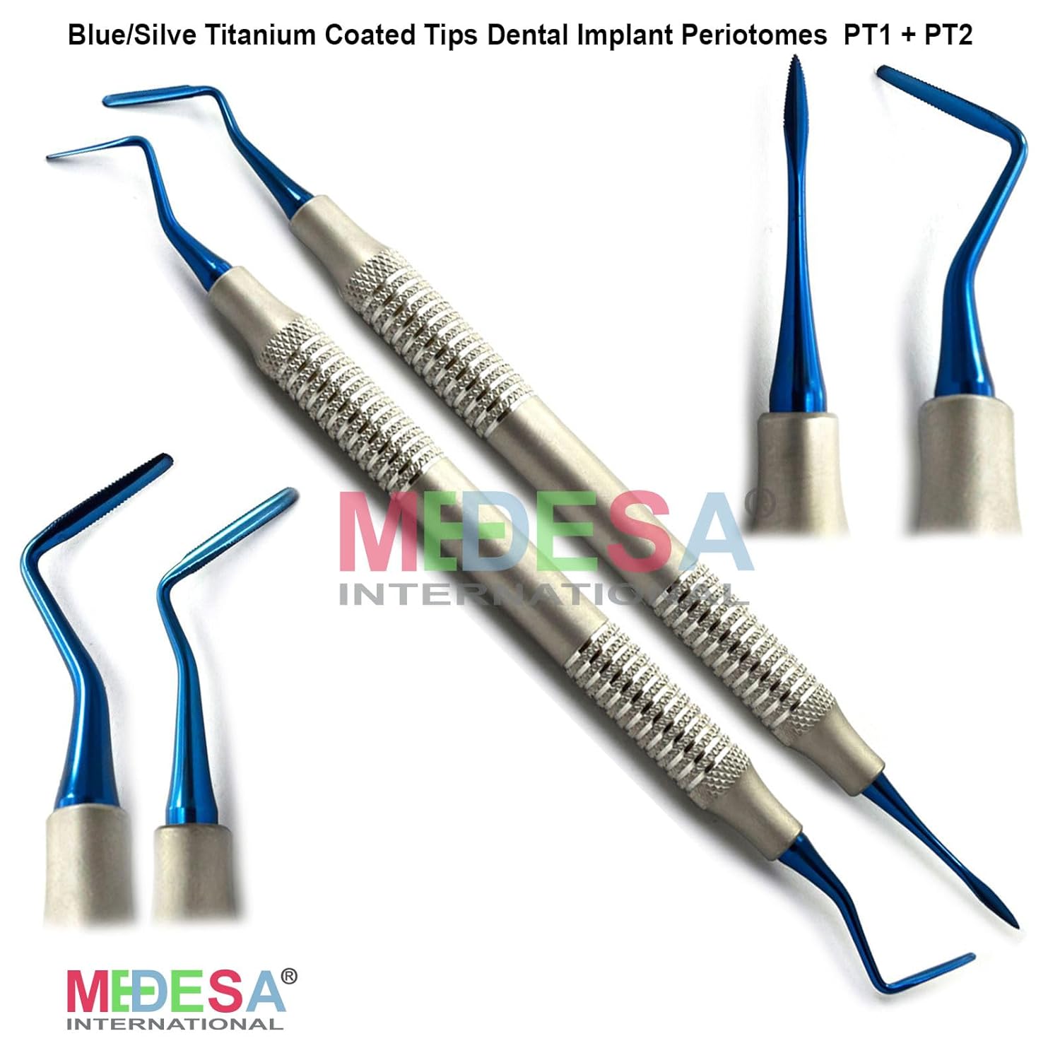 MEDESA – 16 piezas de elevador de raíces dentales PDL para extracción de raíces pequeñas, elevadores de luxación, flexión dental, extracción