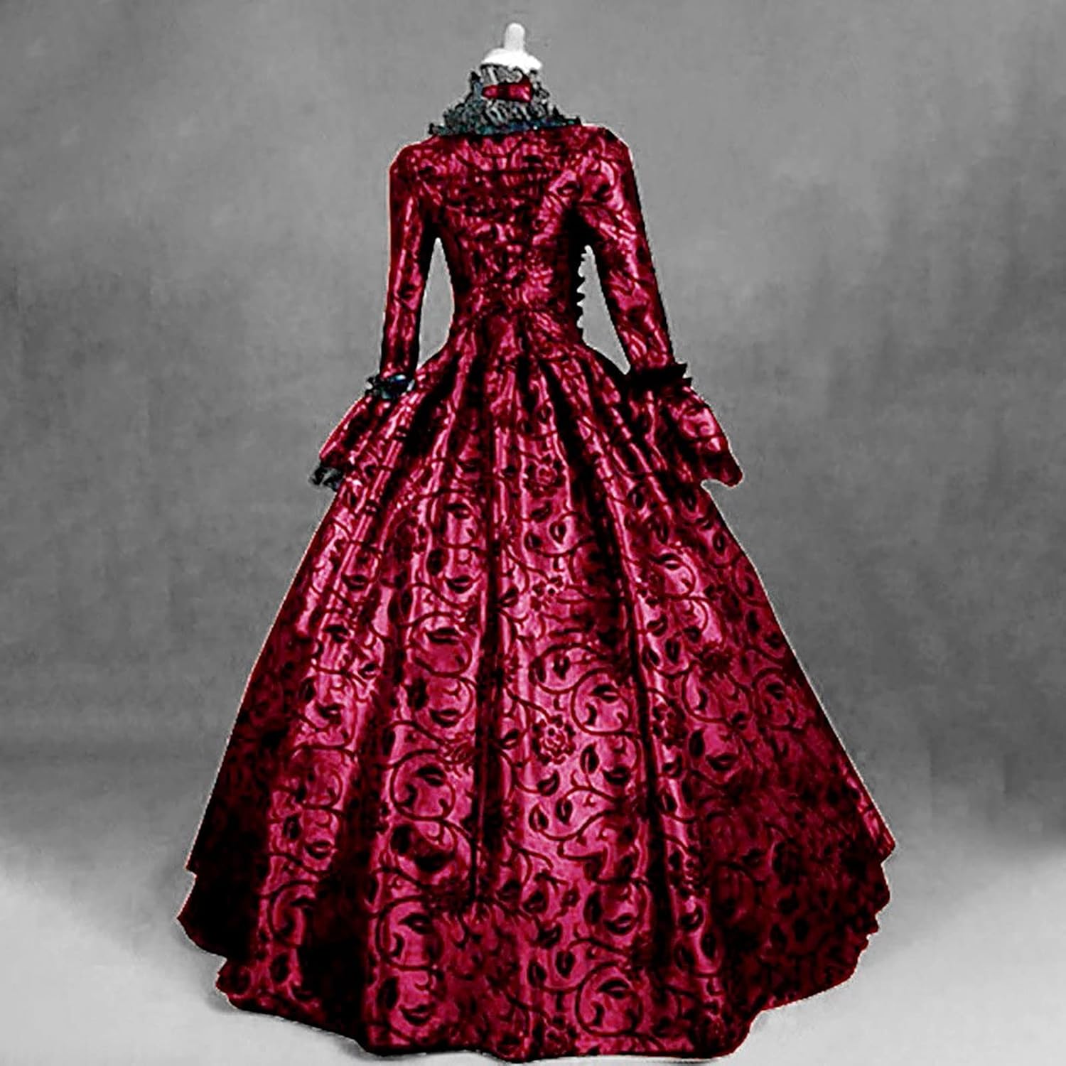 Vestido victoriano para mujer, vestido retro medieval renacentista, vestido rococó, vestidos de baile de los años 1800, vestidos de regencia