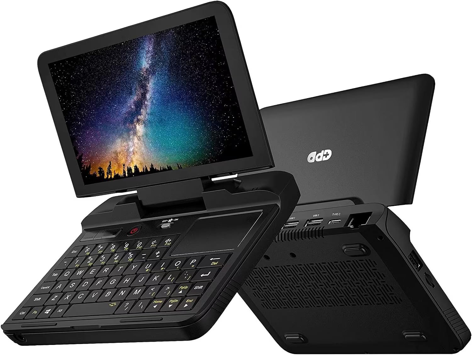 GPD Micro PC Windows 10 PRO Mini computadora portátil profesionales de TI con Celeron, gráficos HD 600 8 GB de RAM, SSD NGFF de 256 GB Ethernet de 1