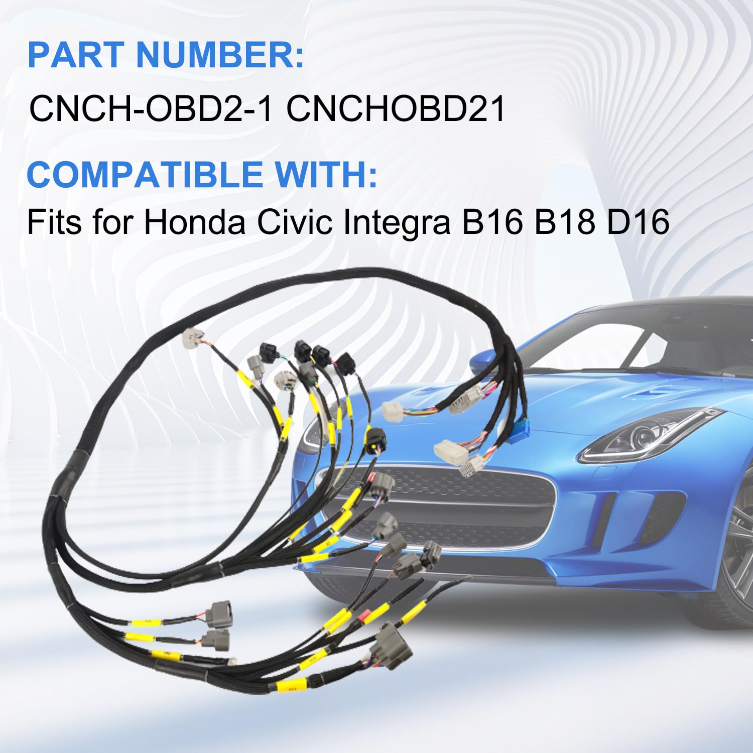 Arnés de cableado del motor CNCH-OBD2-1 CNCHOBD21 para Civic Acura Integra B16 B18 D16 OBD2 Budget D y B Series Arnés de motor metido