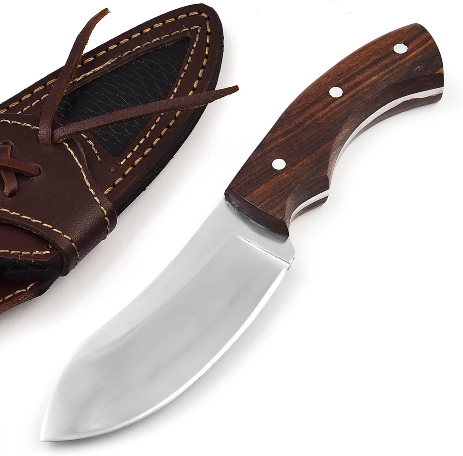 Nessmuk – Cuchillo de caza de hoja fija de 8.75 pulgadas, cuchillo de caza de supervivencia al aire libre, cuchillo de campamento, cuchillo de