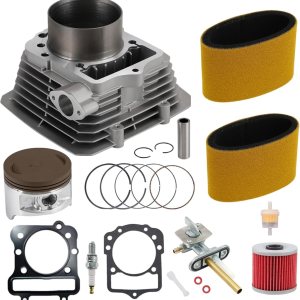 XIAOWEI Kit de pistón de cilindro KLF300 para Kawasaki Bayou 300 Klf300B 1989-2004 Engien con filtro de aire válvula de petcock y filtro de aceite XIAOWEI Kit de pistón de cilindro KLF300 para Kawasaki Bayou 300 Klf300B 1989-2004 Engien con filtro de aire válvula de petcock y filtro de aceite