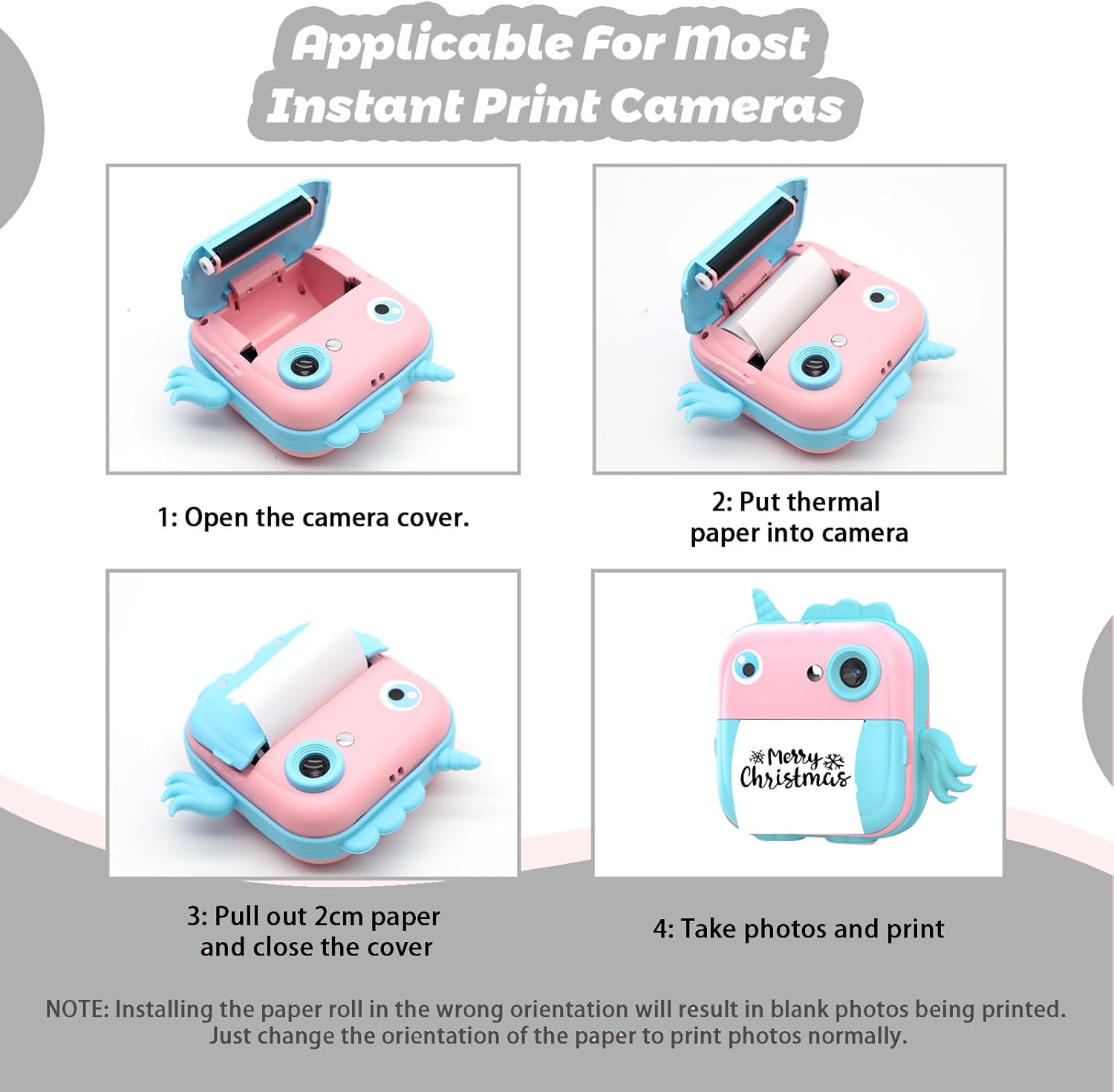 10 rollos de papel adhesivo para impresora térmica, mini papel adhesivo para impresora de 2.244 x 0.984 in, mini papel adhesivo para impresora de
