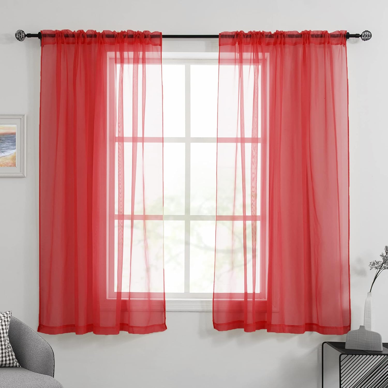 HUTO – Cortinas transparentes para ventana