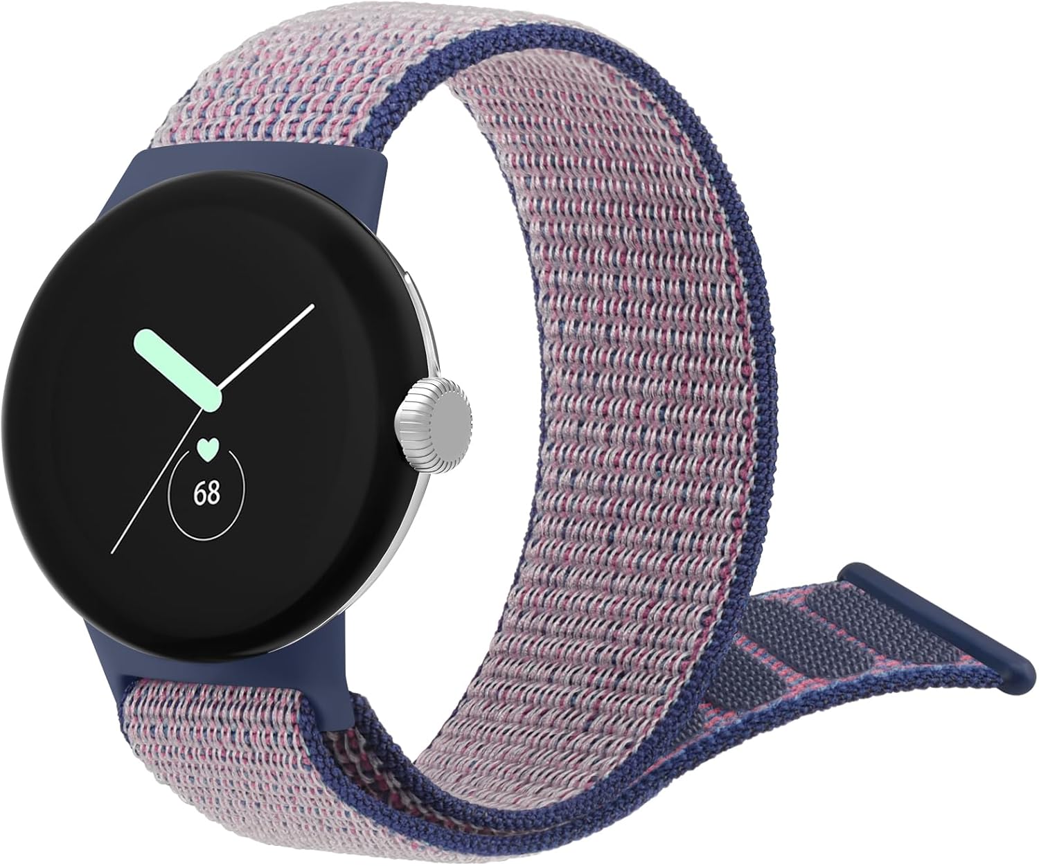 Oumida Correa de nailon compatible con Google Pixel Watch Band para mujeres y hombres, correa de velcro Solo Loop de repuesto para Google Pixel