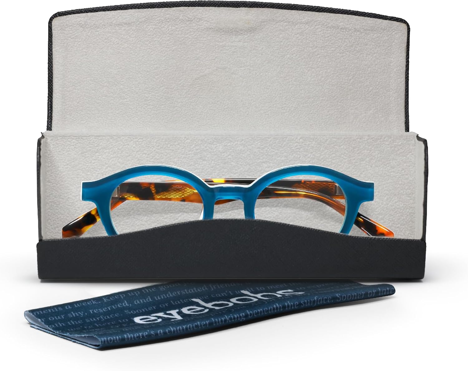eyebobs – Fiesta de TV  Gafas de lectura prémium para hombres y mujeres  Marco redondo para caras promedio  Disponible en 0.0x – 4.0x