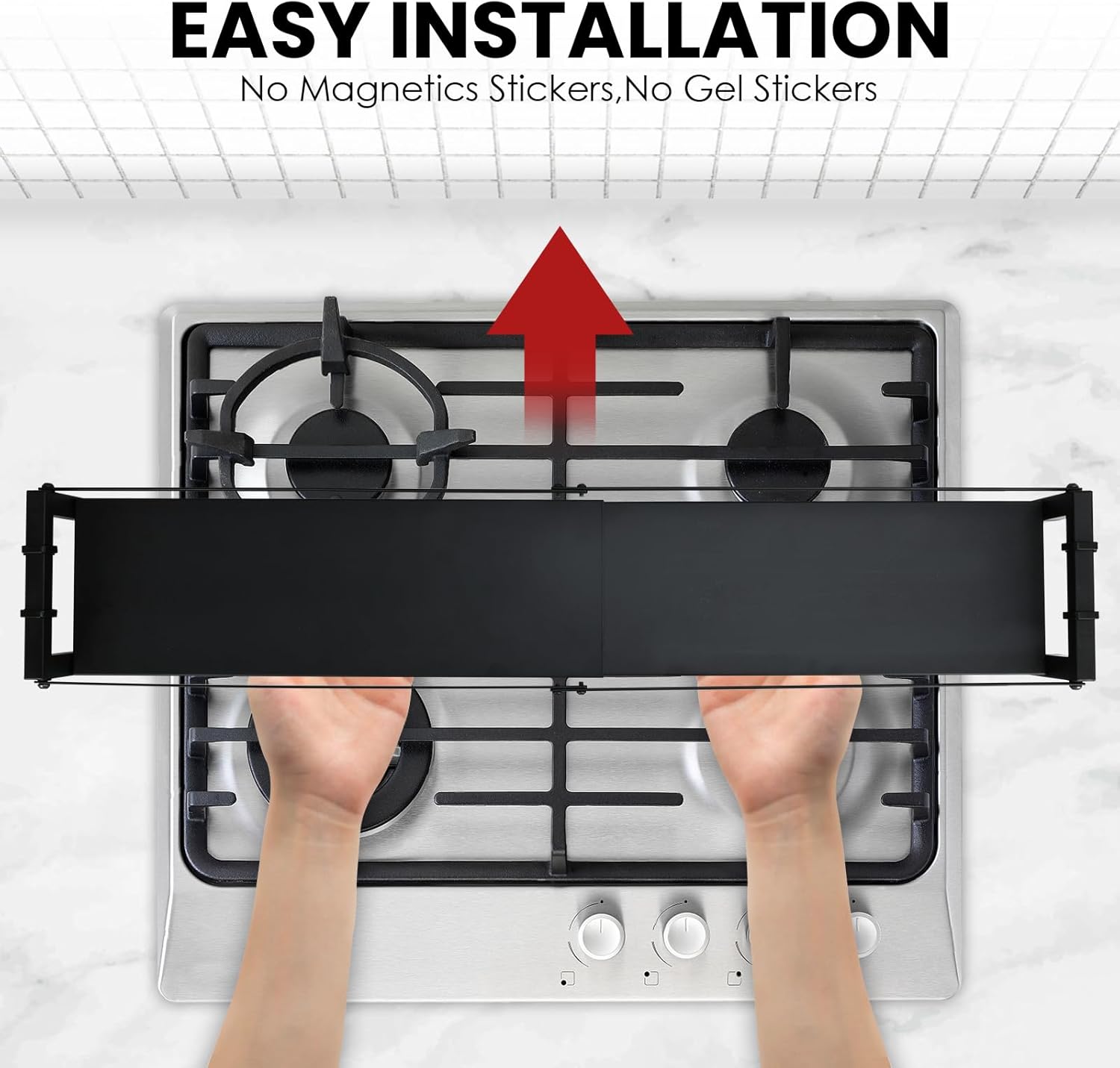 Estante para estufa, estante de especias para cocina, estante organizador de especias con 4 ganchos para encimera de almacenamiento adicional,