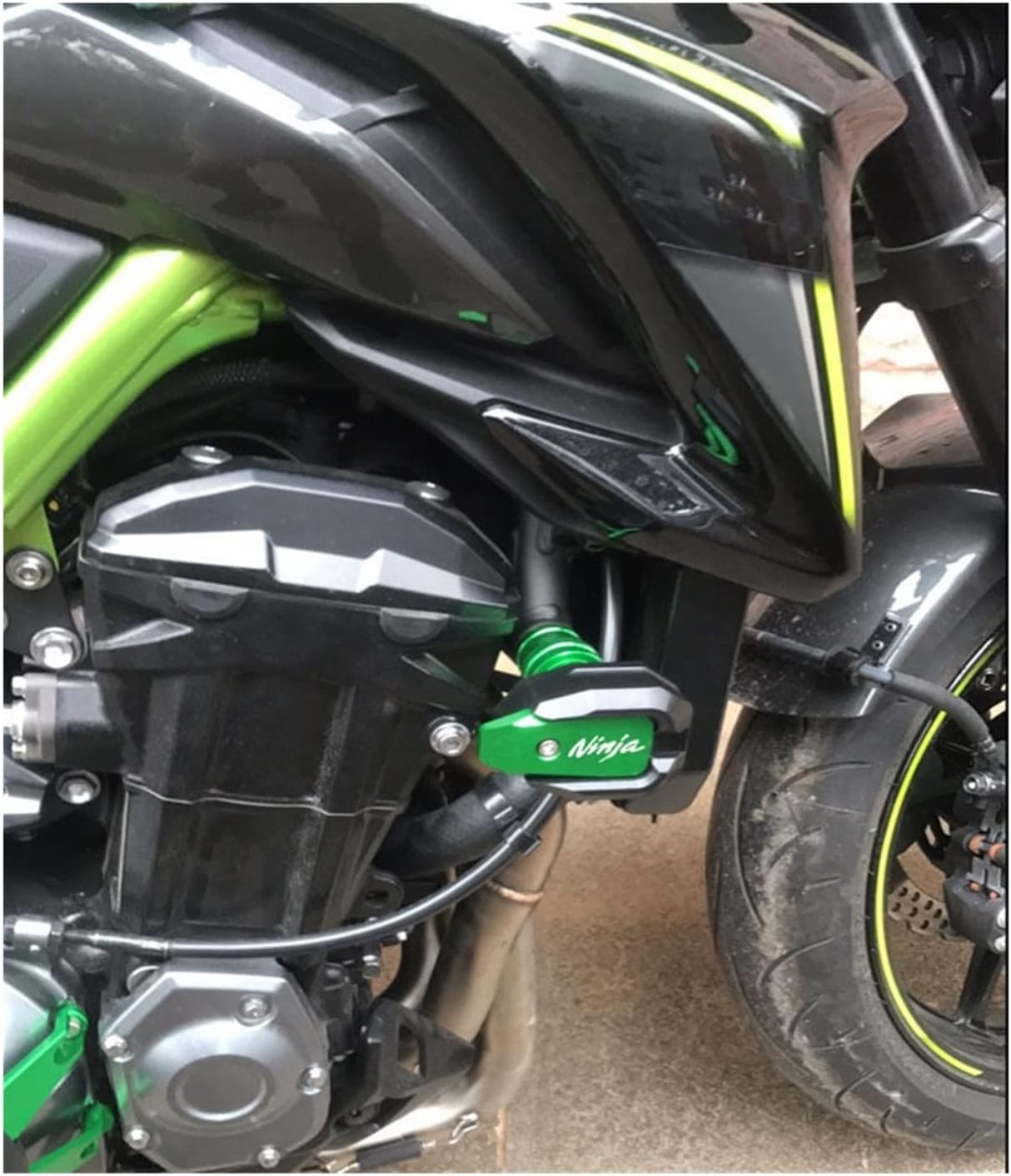 Protectores cónicos profesionales aptos para Kawasaki Ninja 650 NJNJA650 ZX6R ZX10R H2 H2R motocicleta Crash Protector CNC Motor Cover Frame Sliders