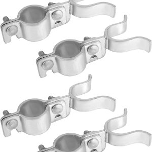 QWORK Pestillo de horquilla, 4 piezas de 1-38 pulgadas x 1-38 pulgadas, cerrojo galvanizado para puerta de cerca, cerraduras de valla de cadena con QWORK Pestillo de horquilla, 4 piezas de 1-38 pulgadas x 1-38 pulgadas, cerrojo galvanizado para puerta de cerca, cerraduras de valla de cadena con