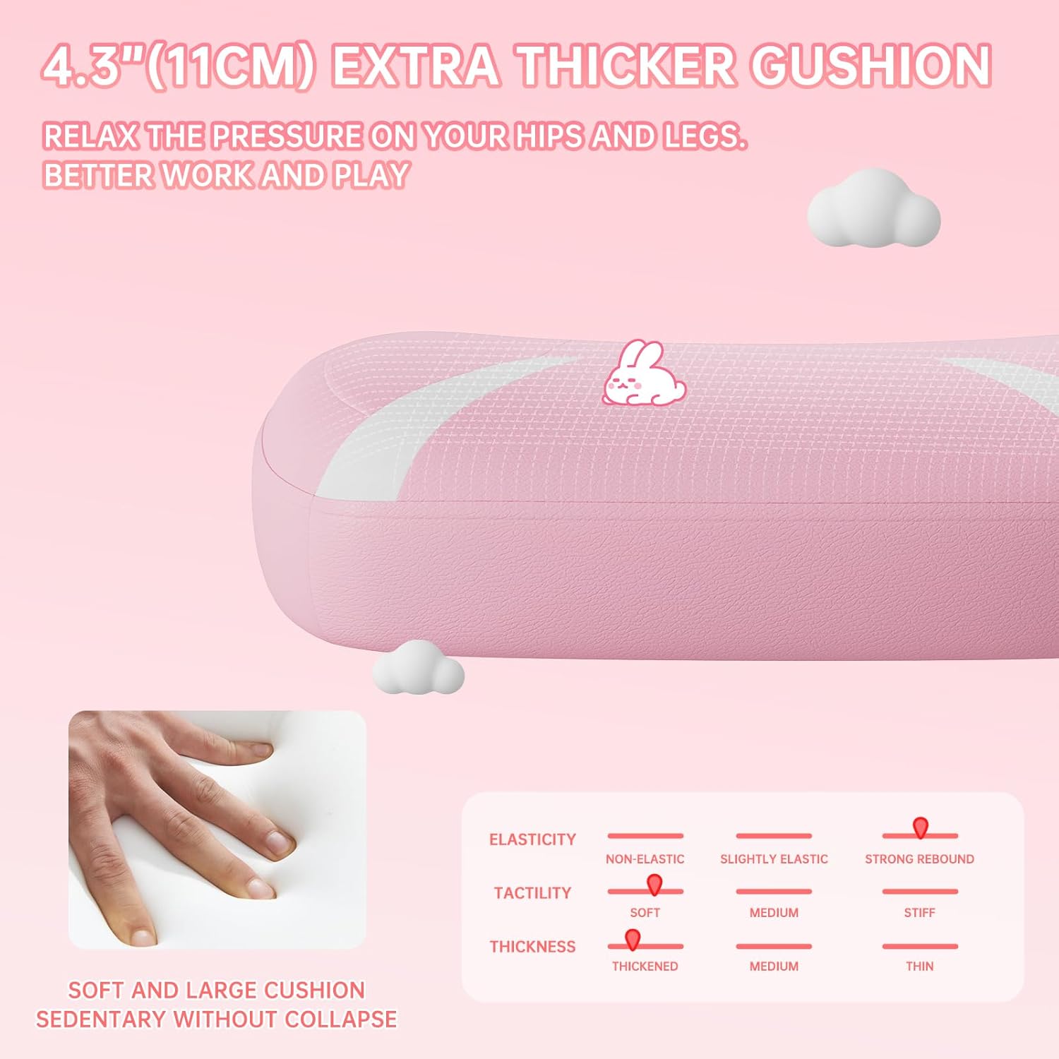 ZHISHANG Silla de juegos rosa para niñas, silla de jugador Kawaii para adolescentes, adultos, mujeres, silla de computadora ergonómica con soporte