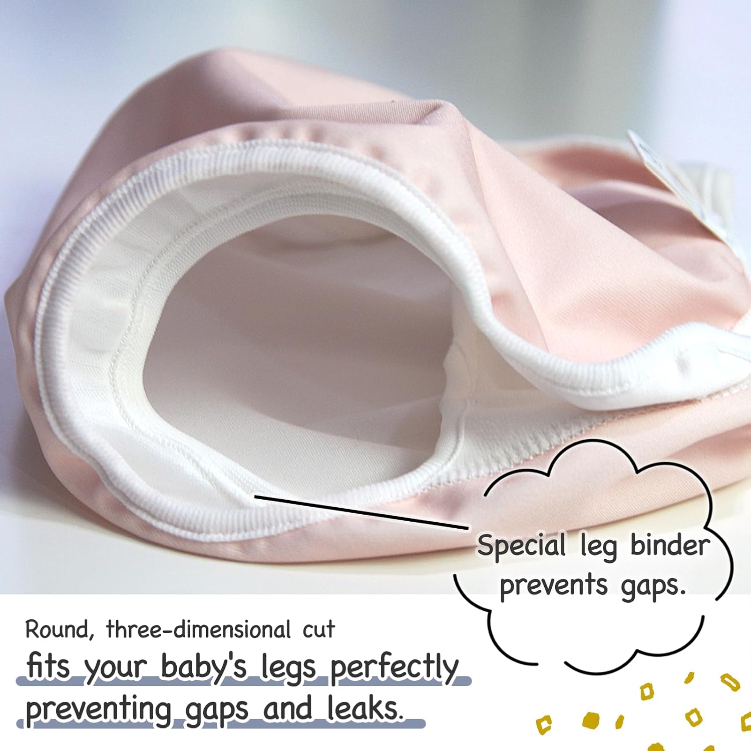 Juego de 2 fundas para pañales de tela para bebé, con velcro, a prueba de fugas, a prueba de fugas, para niño y niña, lindo paño simple
