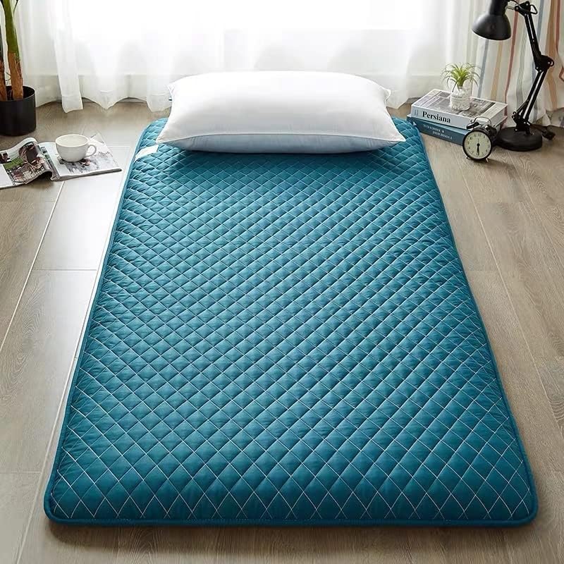 SAAKO Tatami Mat – Colchón delgado para dormir, colchón plegable portátil japonés con parte inferior antideslizante, futón Shiki, colchón de futón