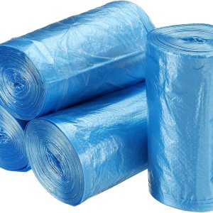 MECCANIXITY Bolsas de basura pequeñas de 0.5 galones para mini basurero de escritorio, color azul, 8 rollos  240 unidades MECCANIXITY Bolsas de basura pequeñas de 0.5 galones para mini basurero de escritorio, color azul, 8 rollos  240 unidades
