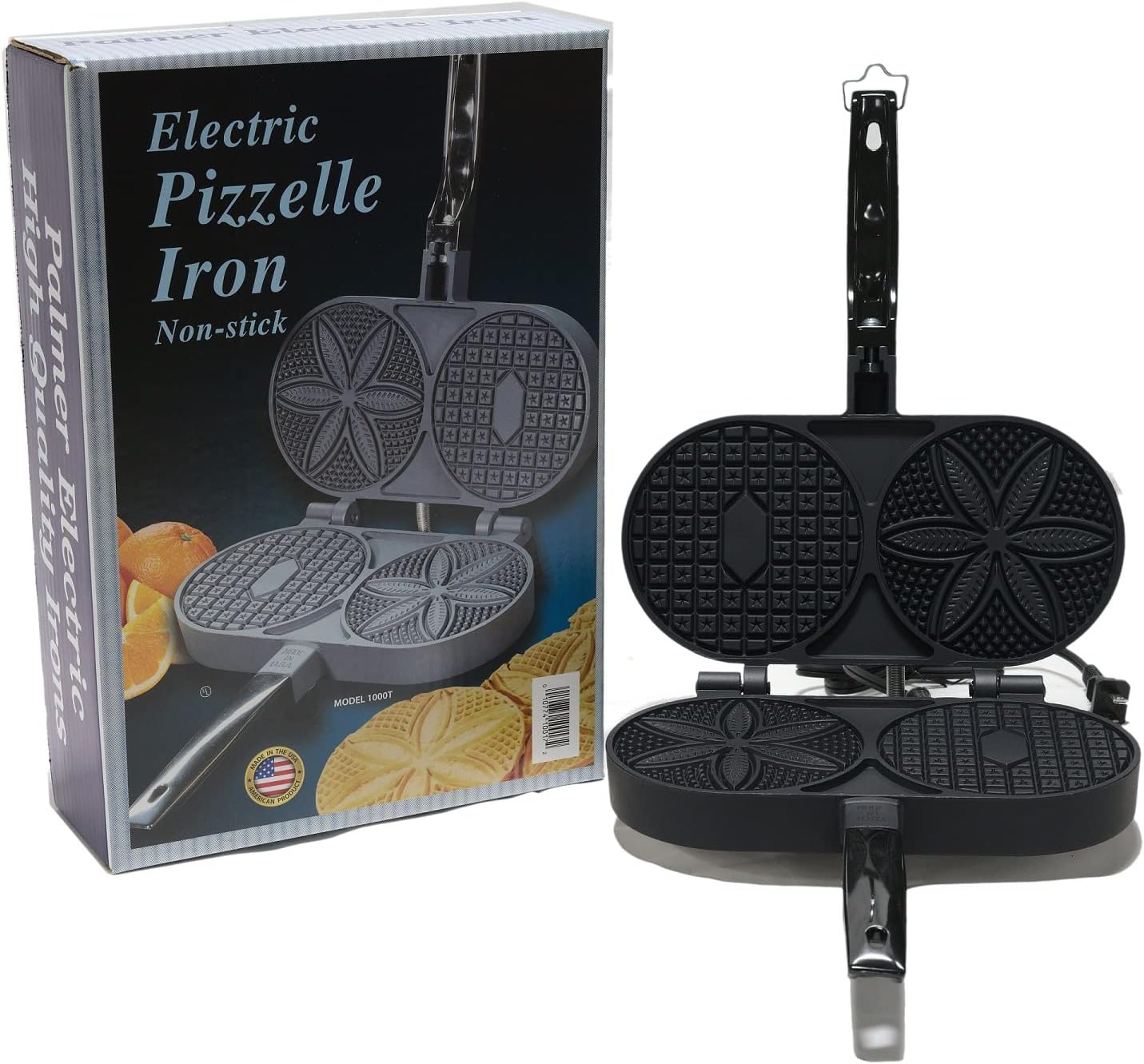 C. Palmer Mfg. Original Pizzelle Maker, antiadherente, modelo 1000T