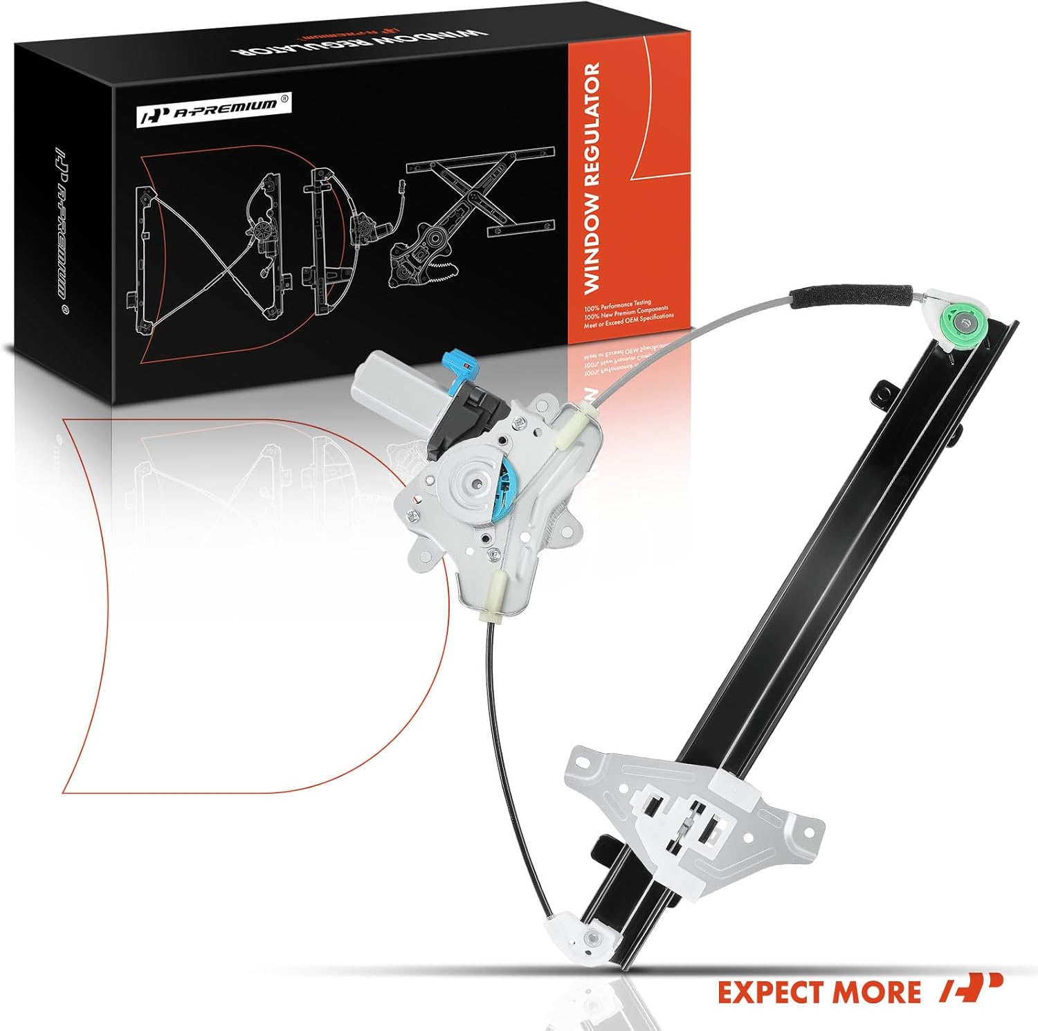 A-Premium Elevalunas eléctrico con motor compatible con Suzuki Forenza Reno 2004-2008 lado del conductor delantero