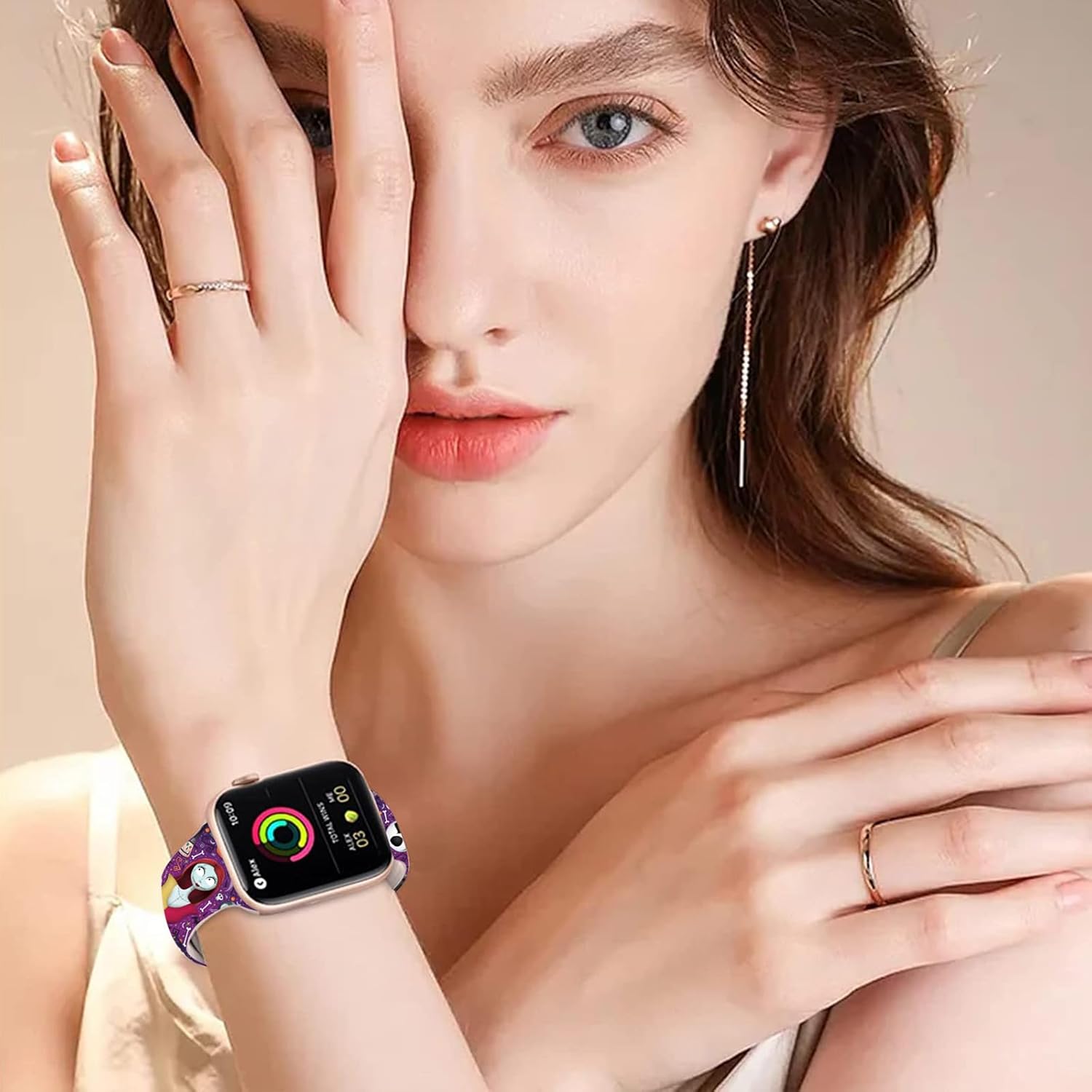 Holiday Band Compatible with Apple Watch 38mm 40mm 41mm 42mm 44mm 45mm 49mm Men Women,Soft Silicone Adjustable Wristbands Smartwatch Straps for