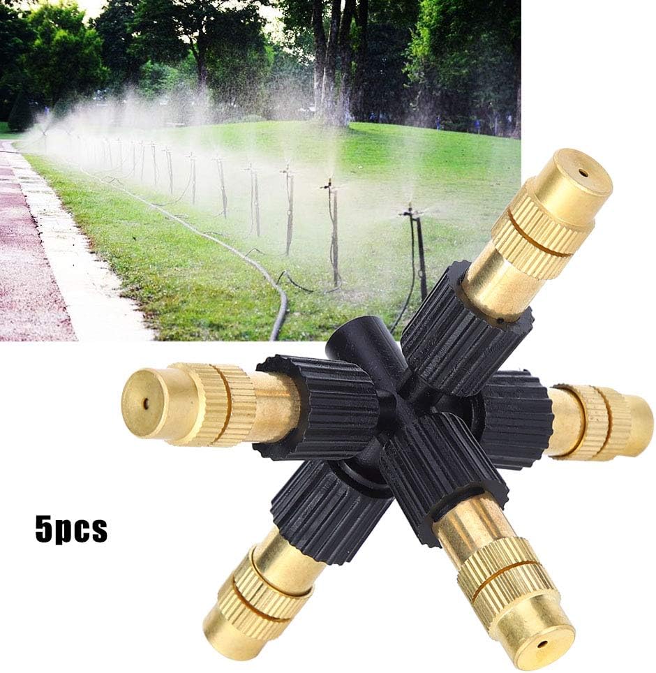 Fydun Boquilla rociadora de cobre G12 D para riego de jardín, 5 piezas, cobre G12 D para la familia