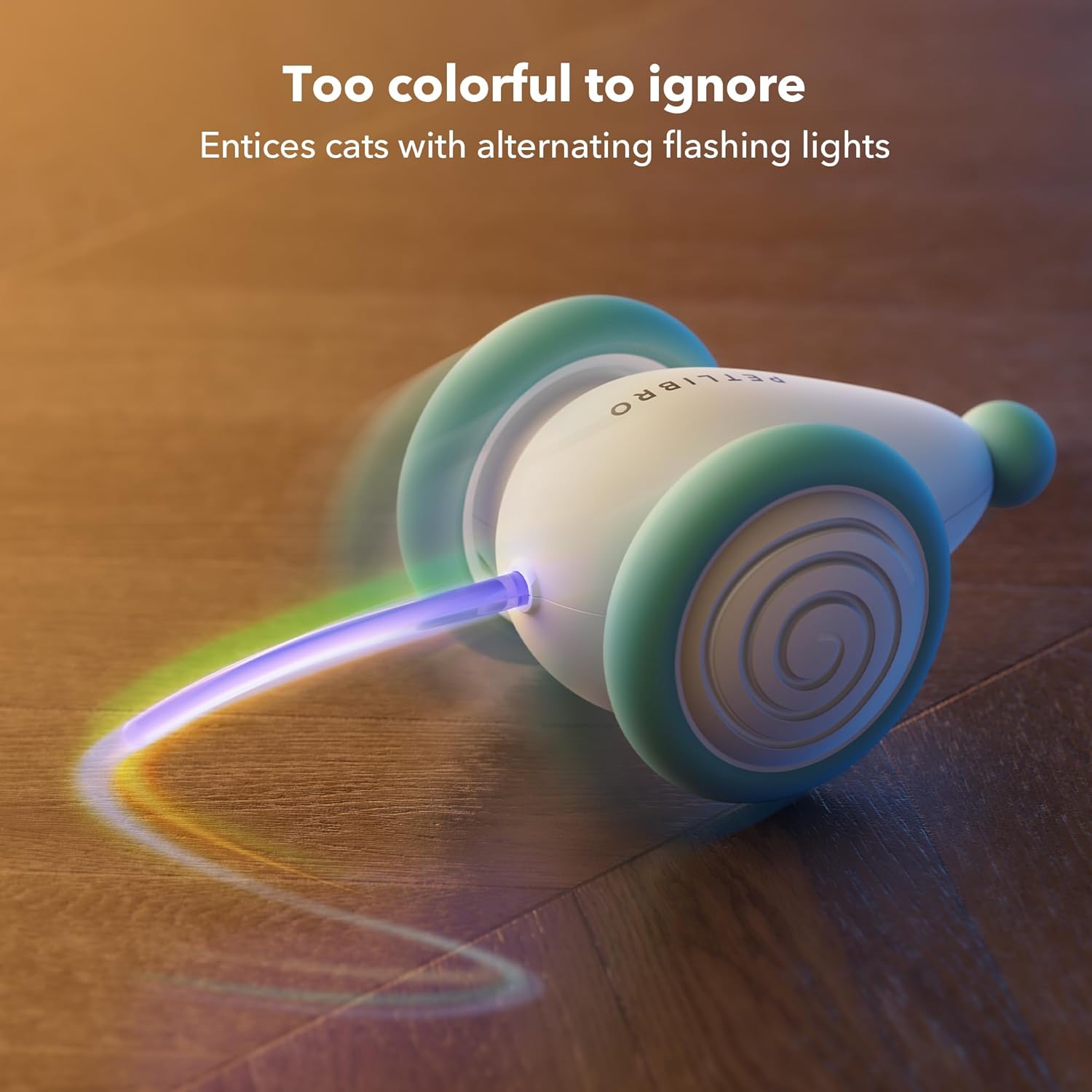 Juguete interactivo para gatos de interior, 2024 actualizado Juguetes para gatitos, juguete automático para gatos con luces LED, juguetes de ratón
