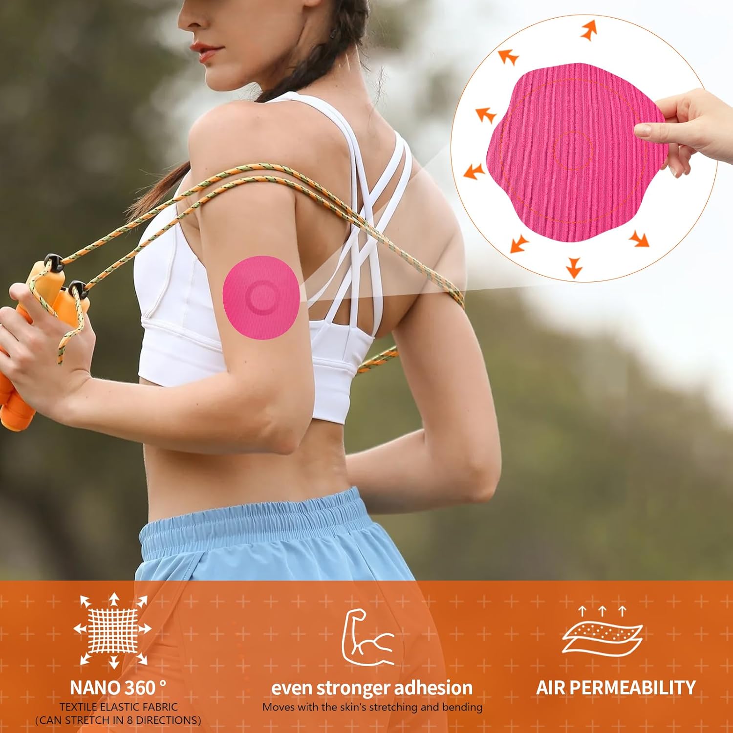 Parches adhesivos para Freestyle Libre 3-20 cubiertas de sensor para Libre 3, impermeable, protector CGM a prueba de sudor, dura 14 días