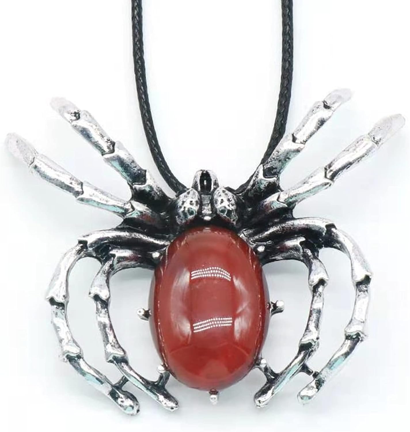 Collar de cristal de cornalina real para mujer, piedras preciosas en bruto y curativas para los chakras, dije con auténtico cristal rojo joya de