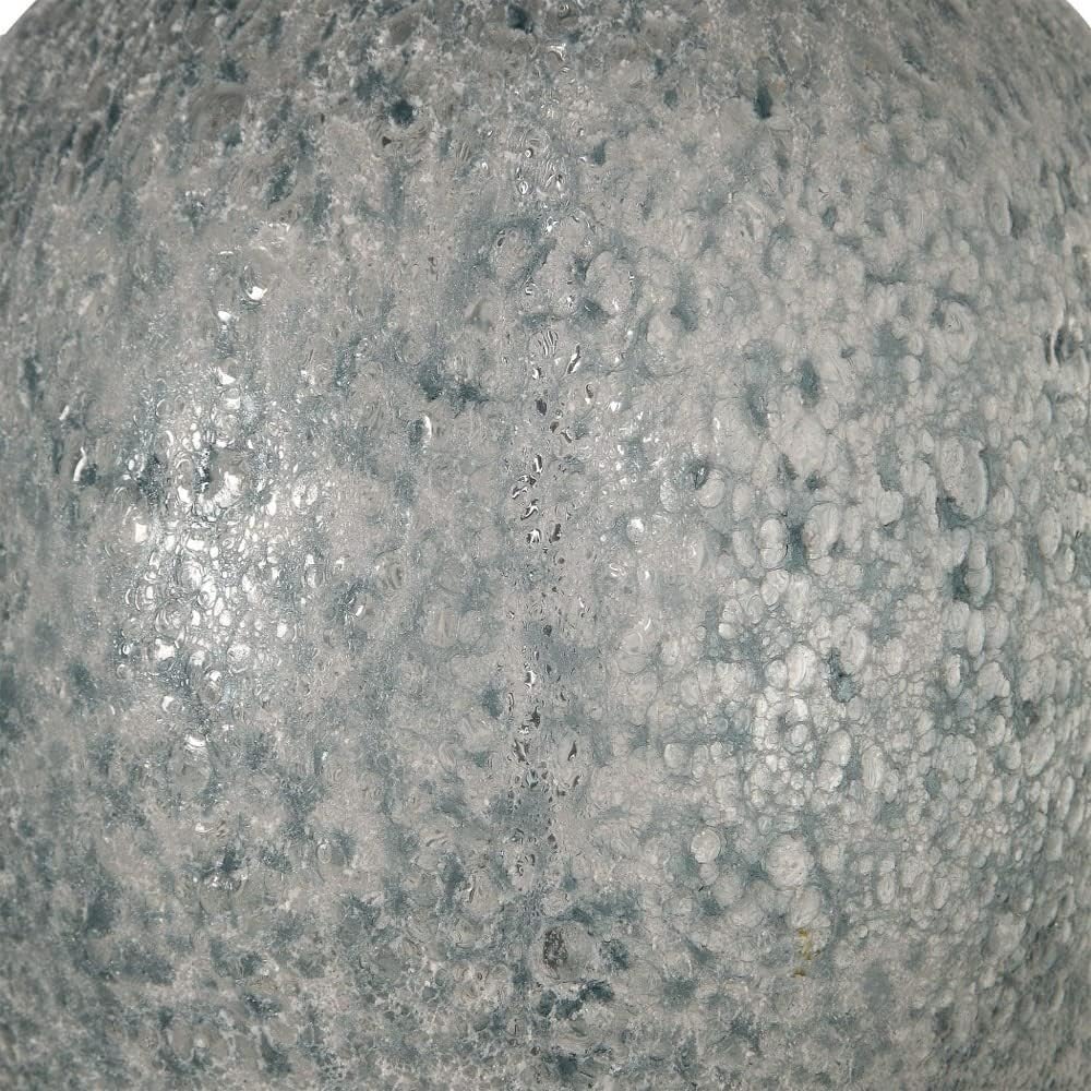 Uttermost Oceaonna – Lámpara de mesa de cristal esmaltado azul y blanco envejecido