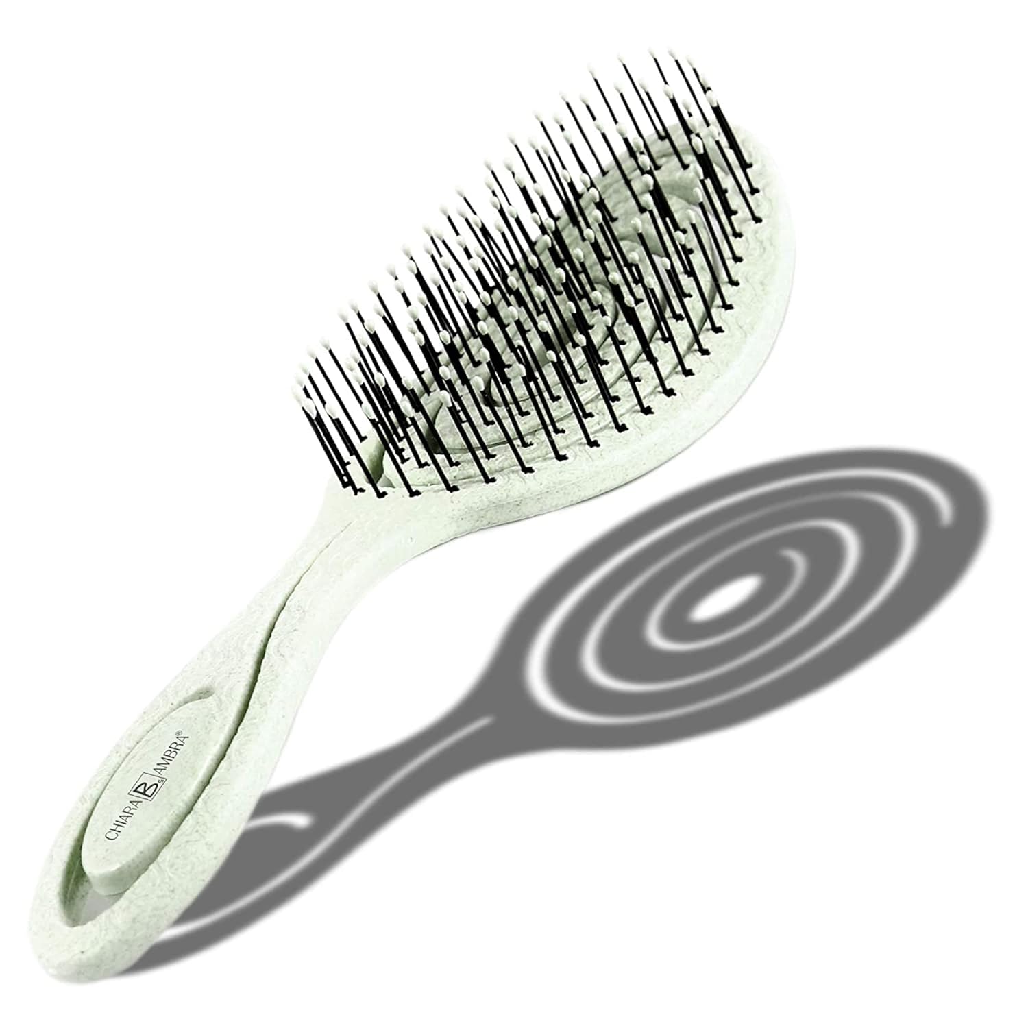Cepillo desenredante orgánico  Cepillos desenredantes sin tirones para cabello grueso y rizado natural  Cepillo de paja neutro para clima vegano