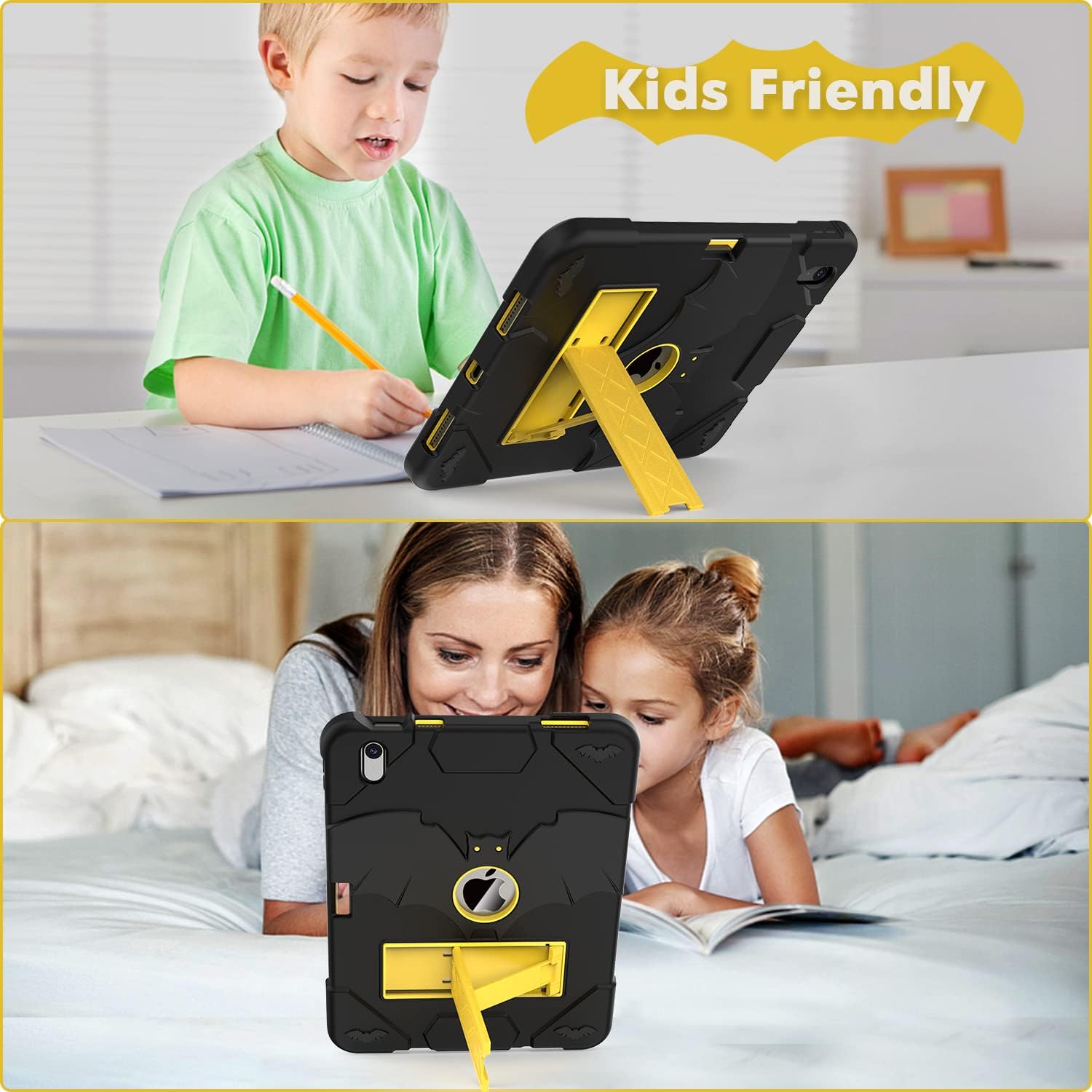 YIMIKOL Funda para iPad de 10 generación para niños de 10.9 pulgadas 2022, delgada y resistente, a prueba de golpes, con soporte integrado para iPad