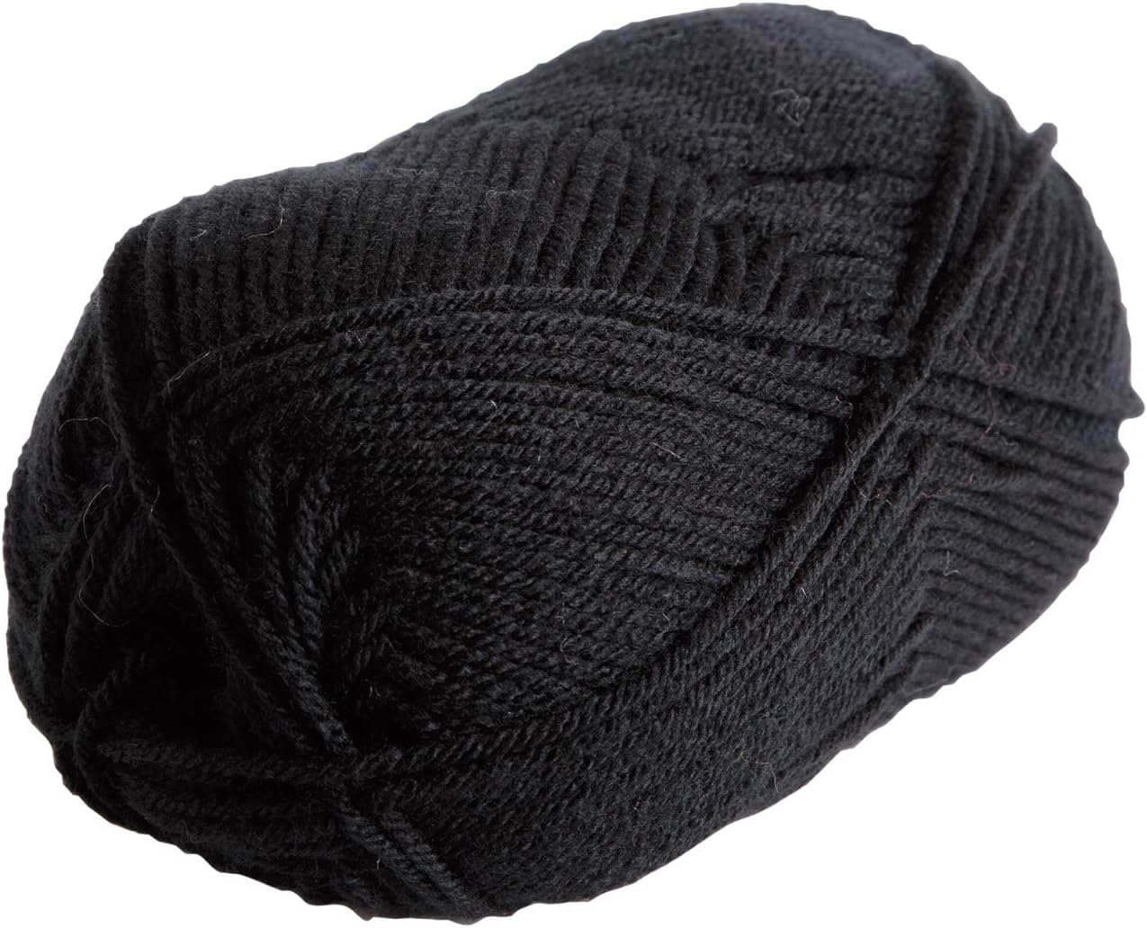 Knit Picks Brava – Hilo 100% acrílico, hipoalergénico, lavable, 3.53 oz (negro)