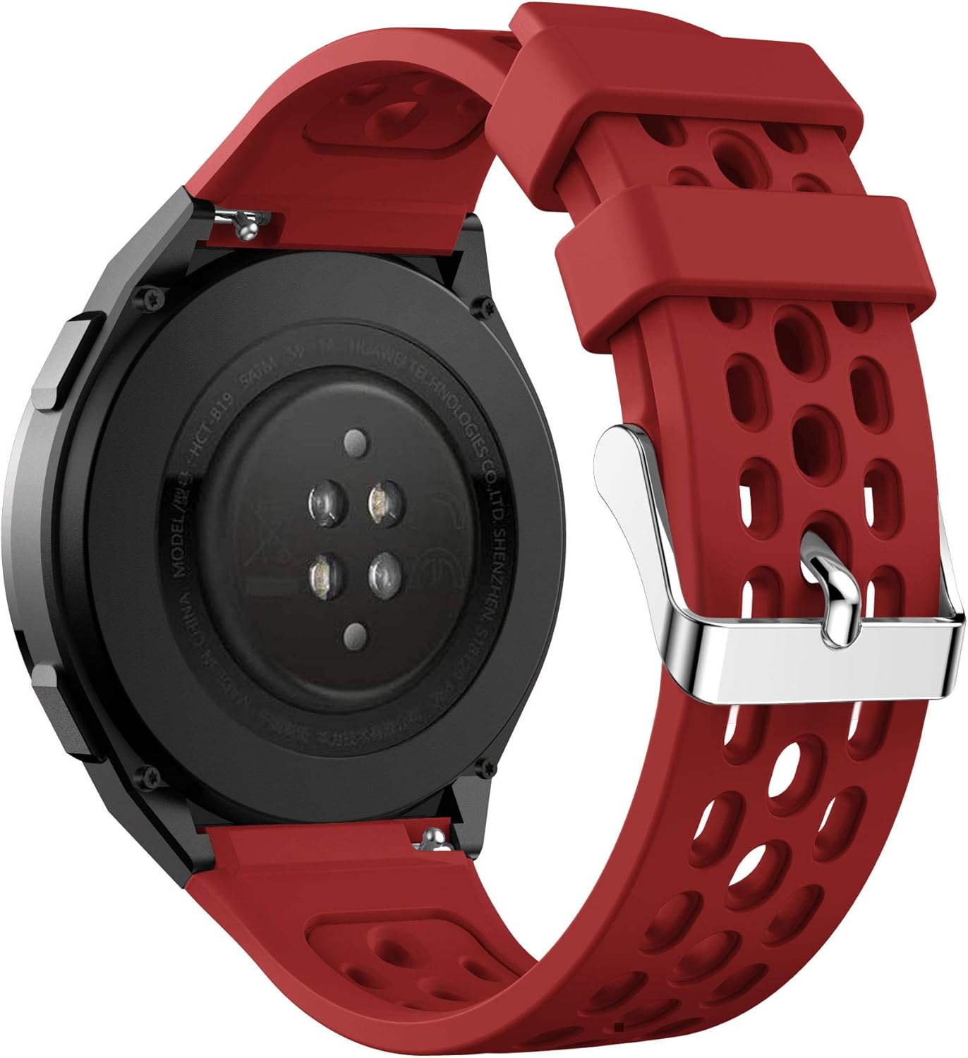 Senter Bandas de repuesto compatibles con Huawei Watch GT2E, accesorio ajustable, pulsera deportiva de silicona suave para mujeres y hombres