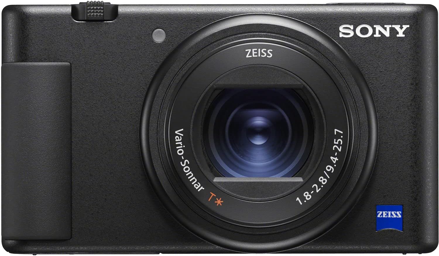 Sony Cámara digital ZV-1 (negra) ZEISS Vario-Sonnar 24-70 F1.0.315-0.110 in VloggingVideo Creator Bundle con luz LED de video portátil, tarjeta de