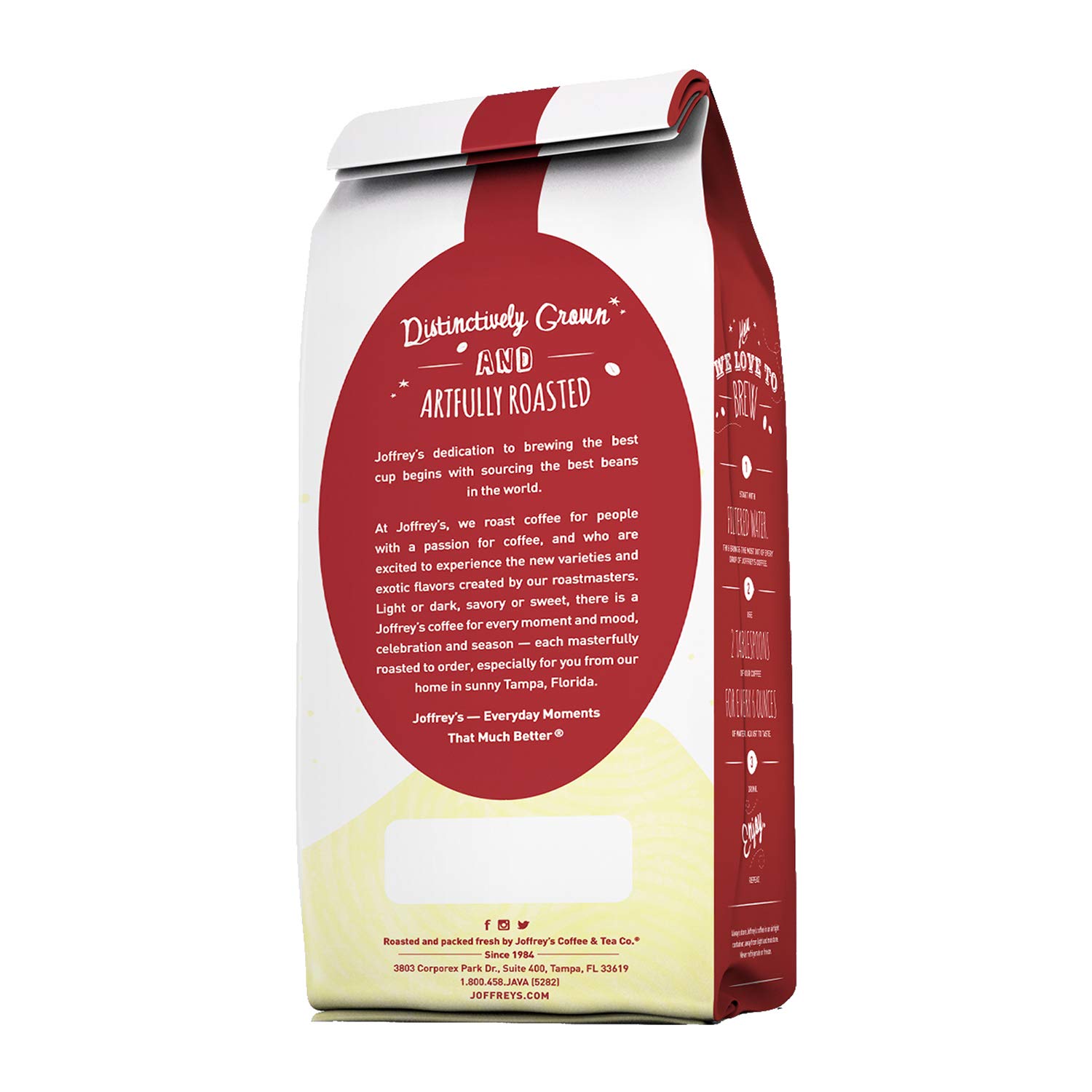 Joffrey’s Coffee – Jamaican Me Crazy, café saborizado, tostado medio artesanal, granos de café arábica, sabor a caramelo, vainilla y licor de café,