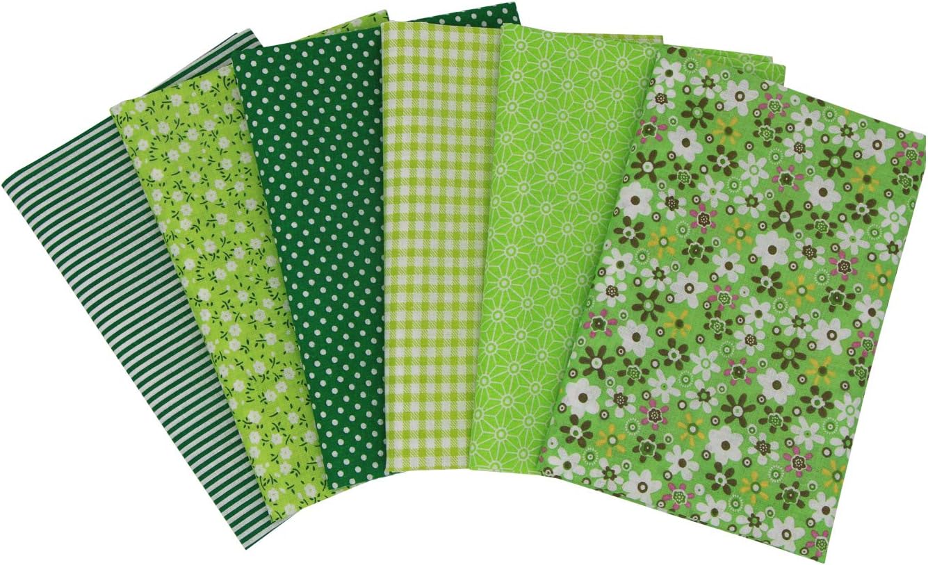 aufodara 6 piezas de 19.6 x 31.4 pulgadas (19.7 in x 31.5 in) de tela de algodón precortada rectangular de algodón para manualidades, paquete de