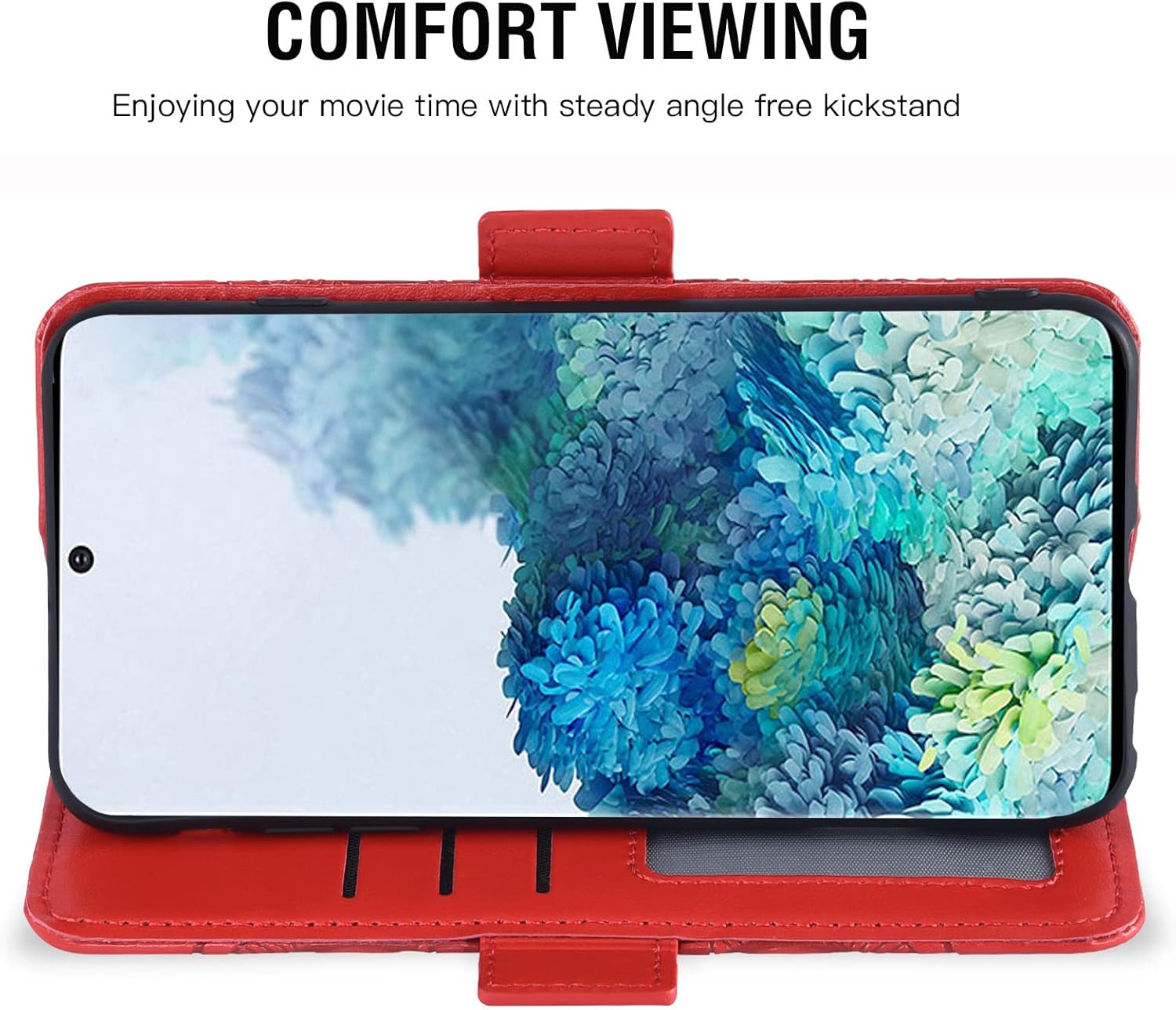 Asuwish Compatible con Samsung Galaxy S20 Glaxay S 20 5G UW 6.2 pulgadas Funda tipo cartera y protector de pantalla de vidrio templado de cuero con