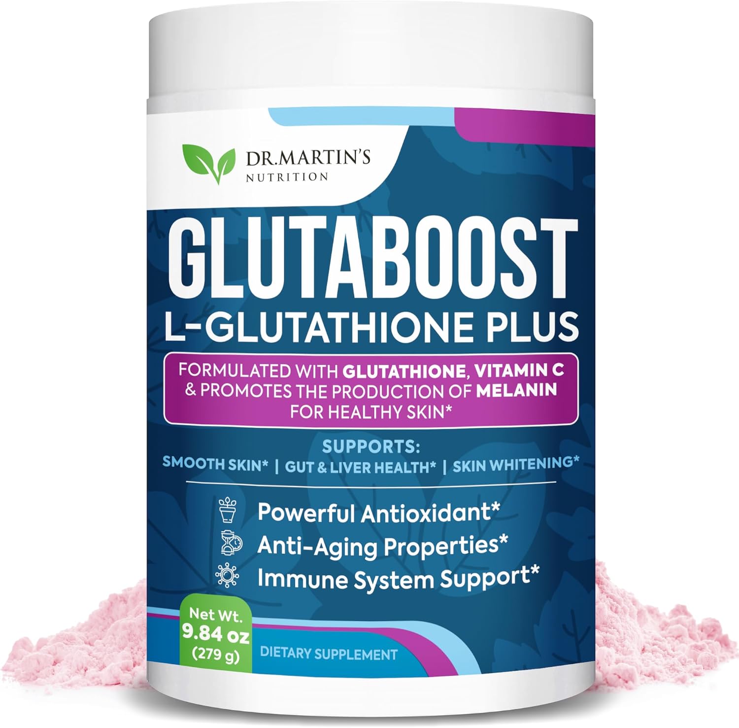 Glutatión 6970mg  Potente antioxidante  Fórmula antienvejecimiento para la salud de la piel, blanqueamiento y pigmentación  Apoya el sistema