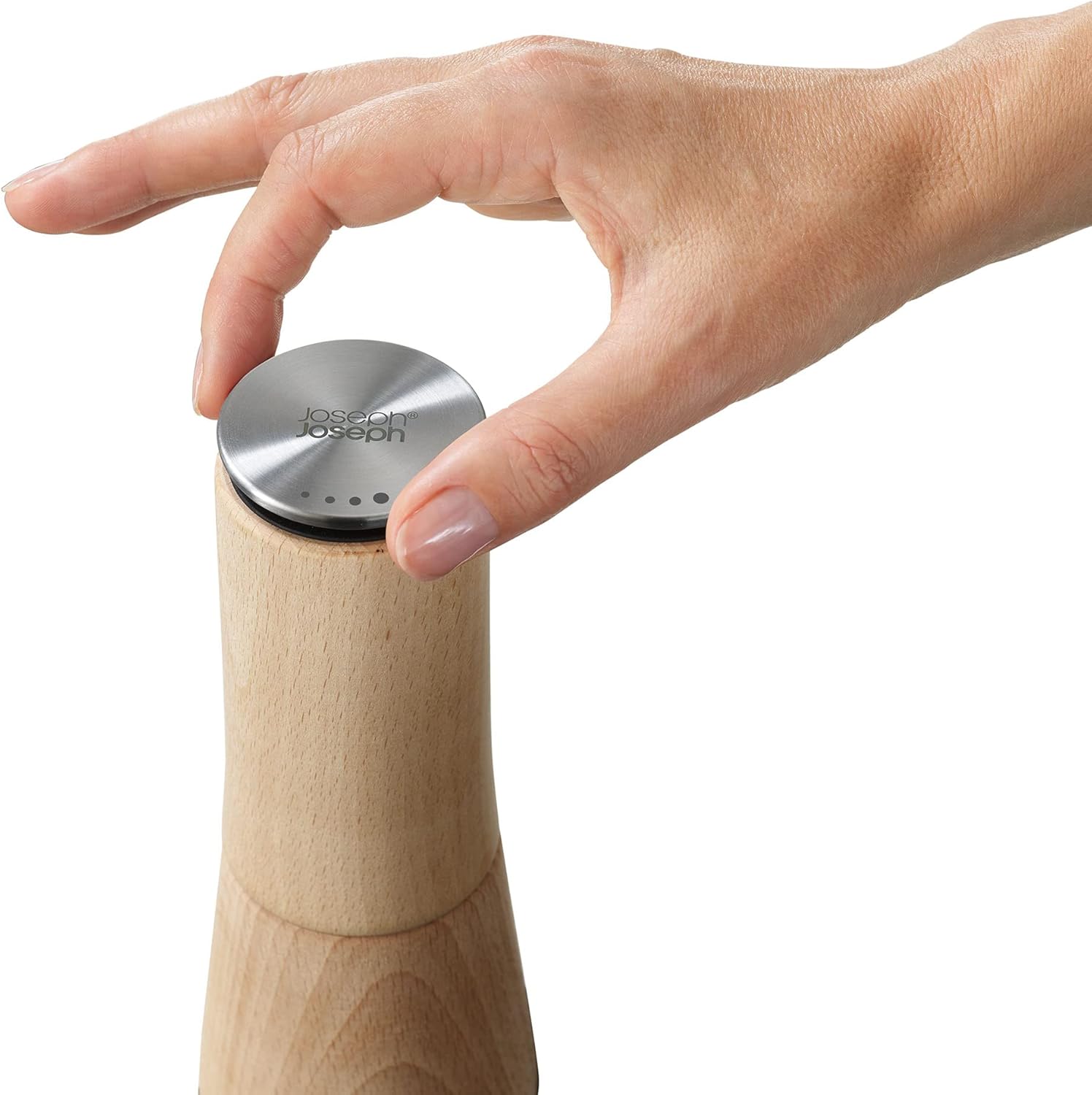 Joseph Joseph 20191 Milltop Wood – Molinillo de sal para cocina, madera