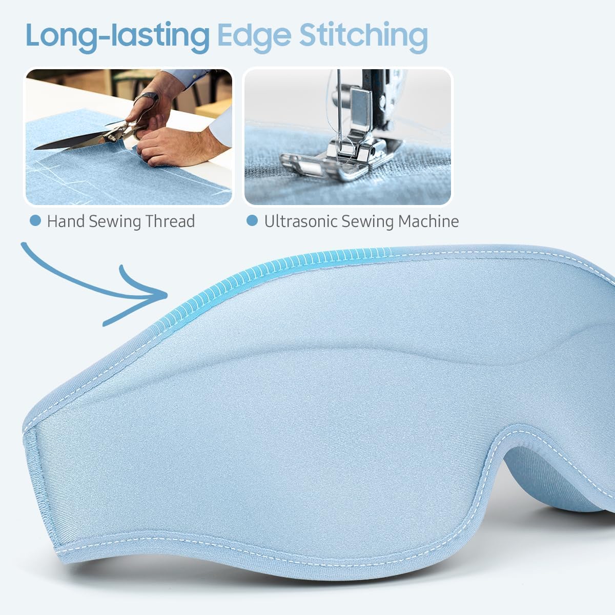 Máscara para dormir, antifaz de alta calidad para dormir, oscurecimiento total, comodidad suave superior, máscara de dormir de diseño ergonómico 3D